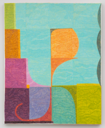 ‘Dial’ 2017, pigment and silica on linen 30x 24 inches
