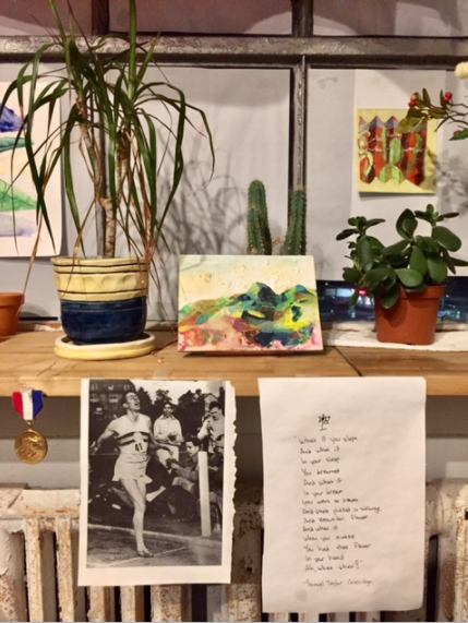 Studio picture courtesy of the artist