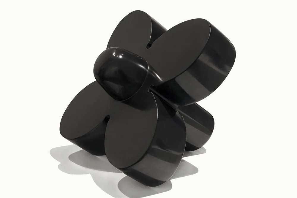 Claire Lieberman, FLOWER, black marble, 2017. Photo credit: Malcom Varon