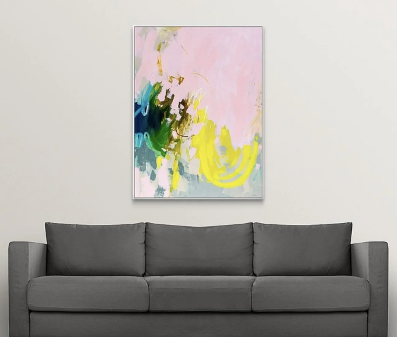 palm beach aesthetic abstract framed art print by Megan Carty