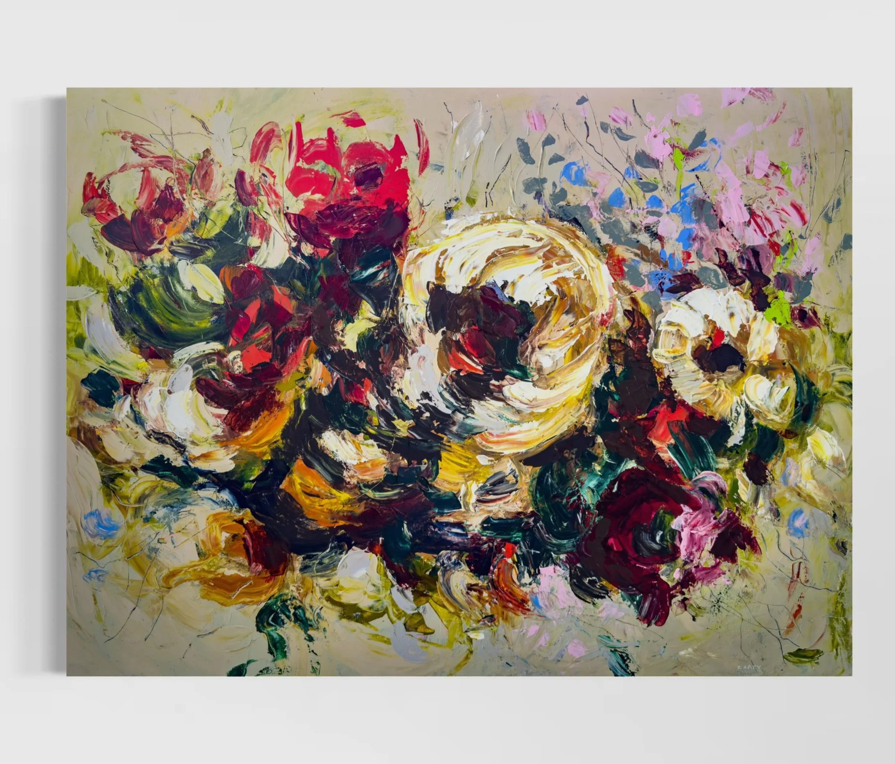 Abstract Floral Art by Megan Carty