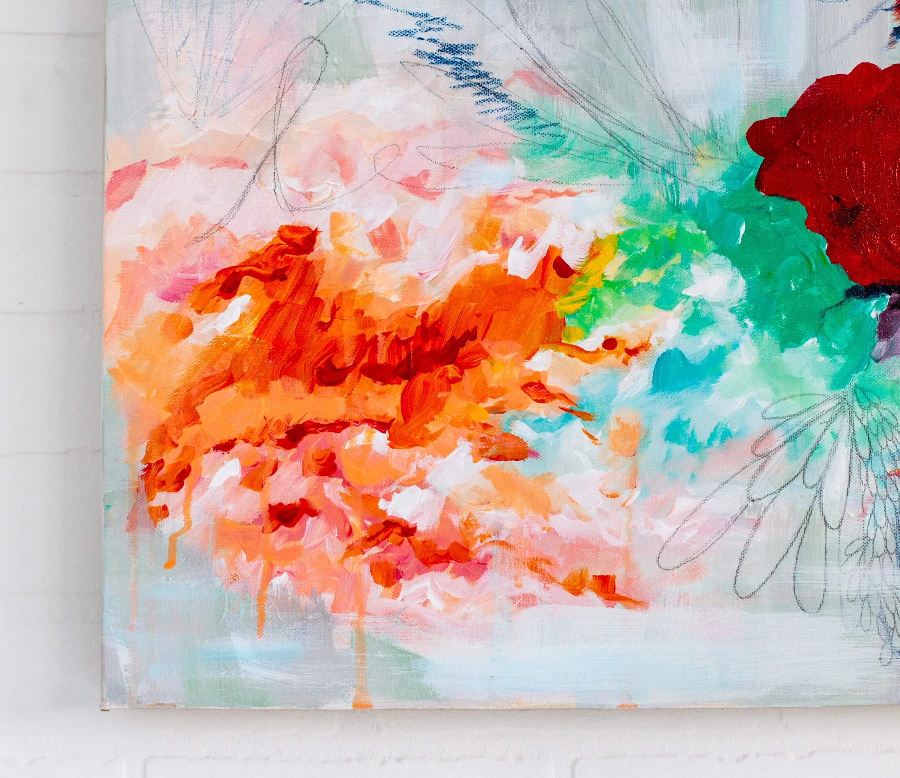 Detail of Abstract Art by Megan Carty