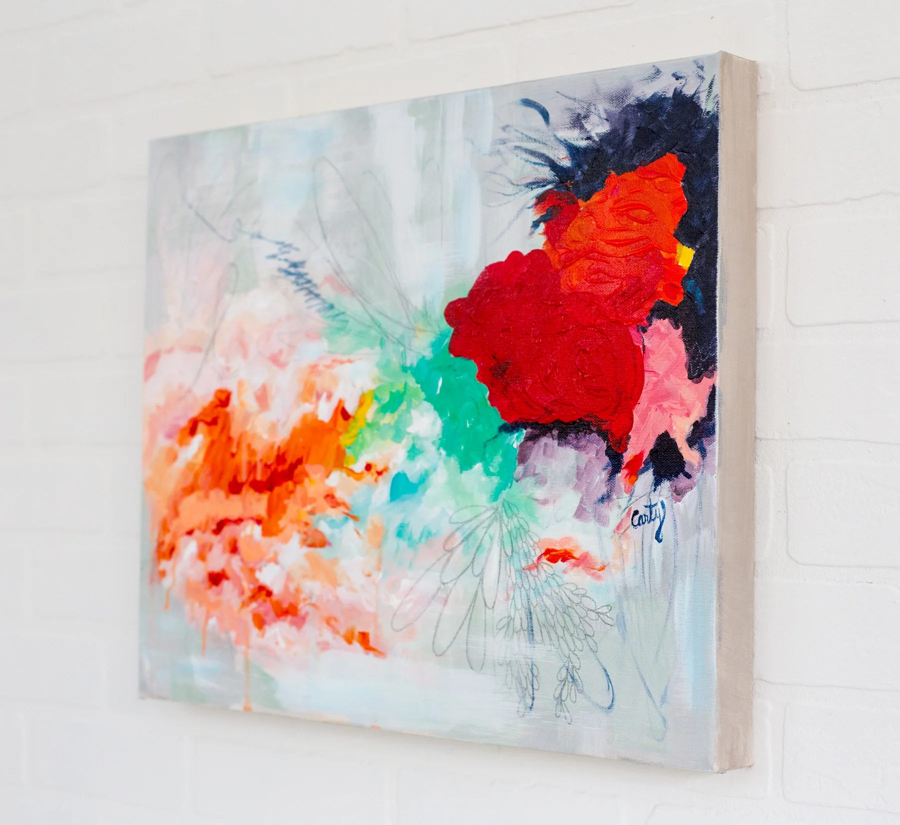 Abstract Expressionist Painting by Megan Carty