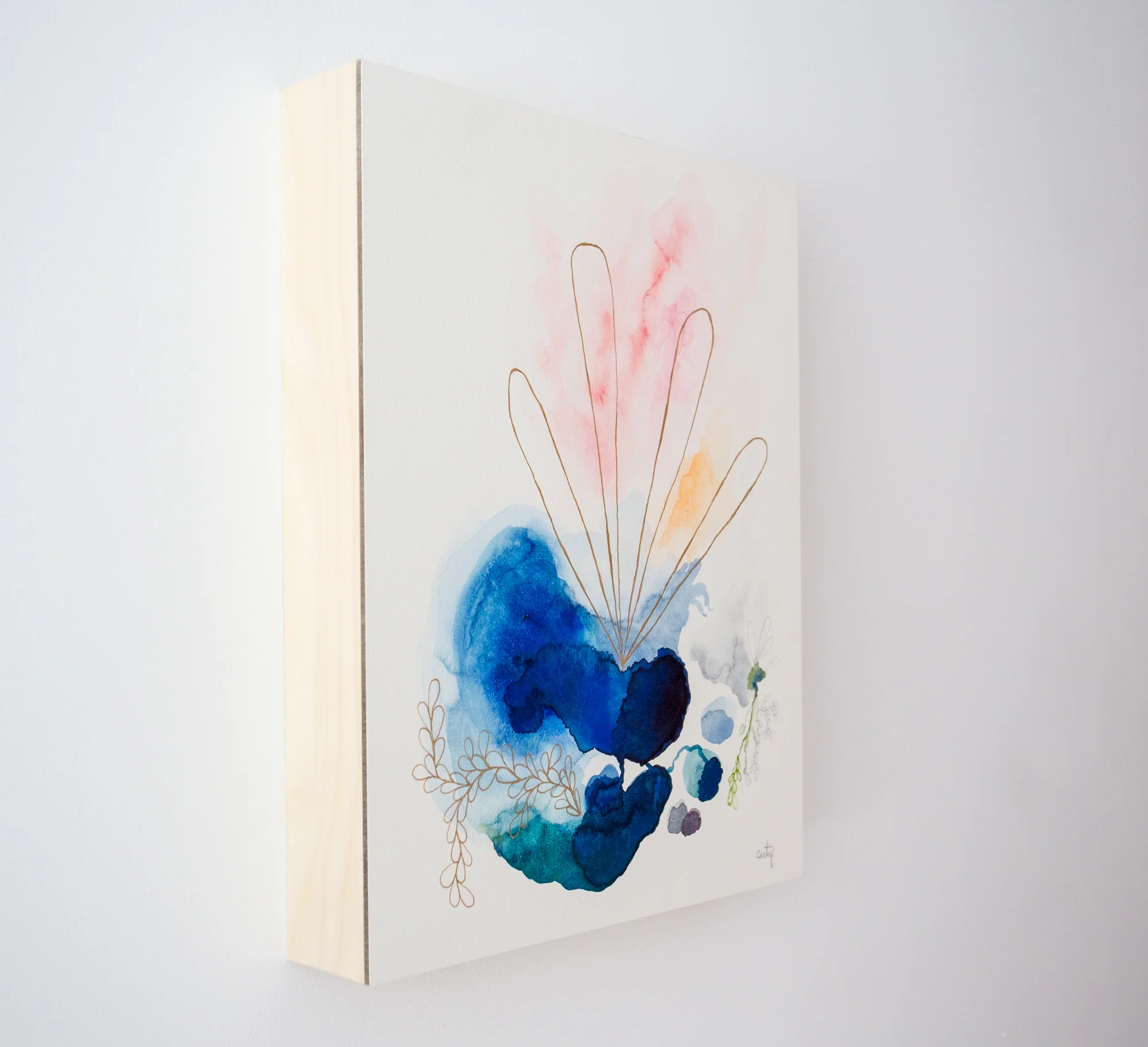 abstract watercolor painting by Megan Carty, Zen Art