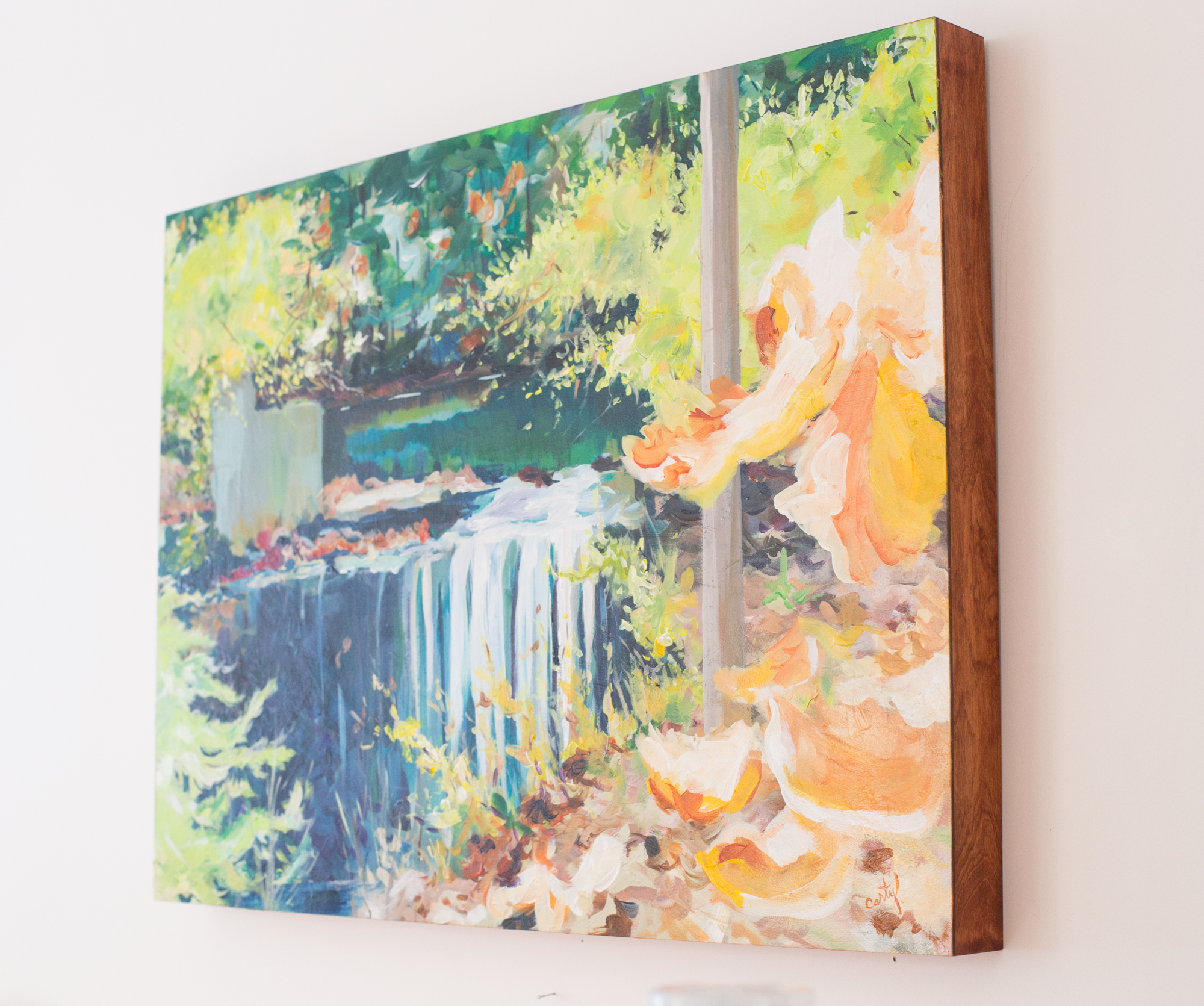 New England landscape painting by Megan Carty