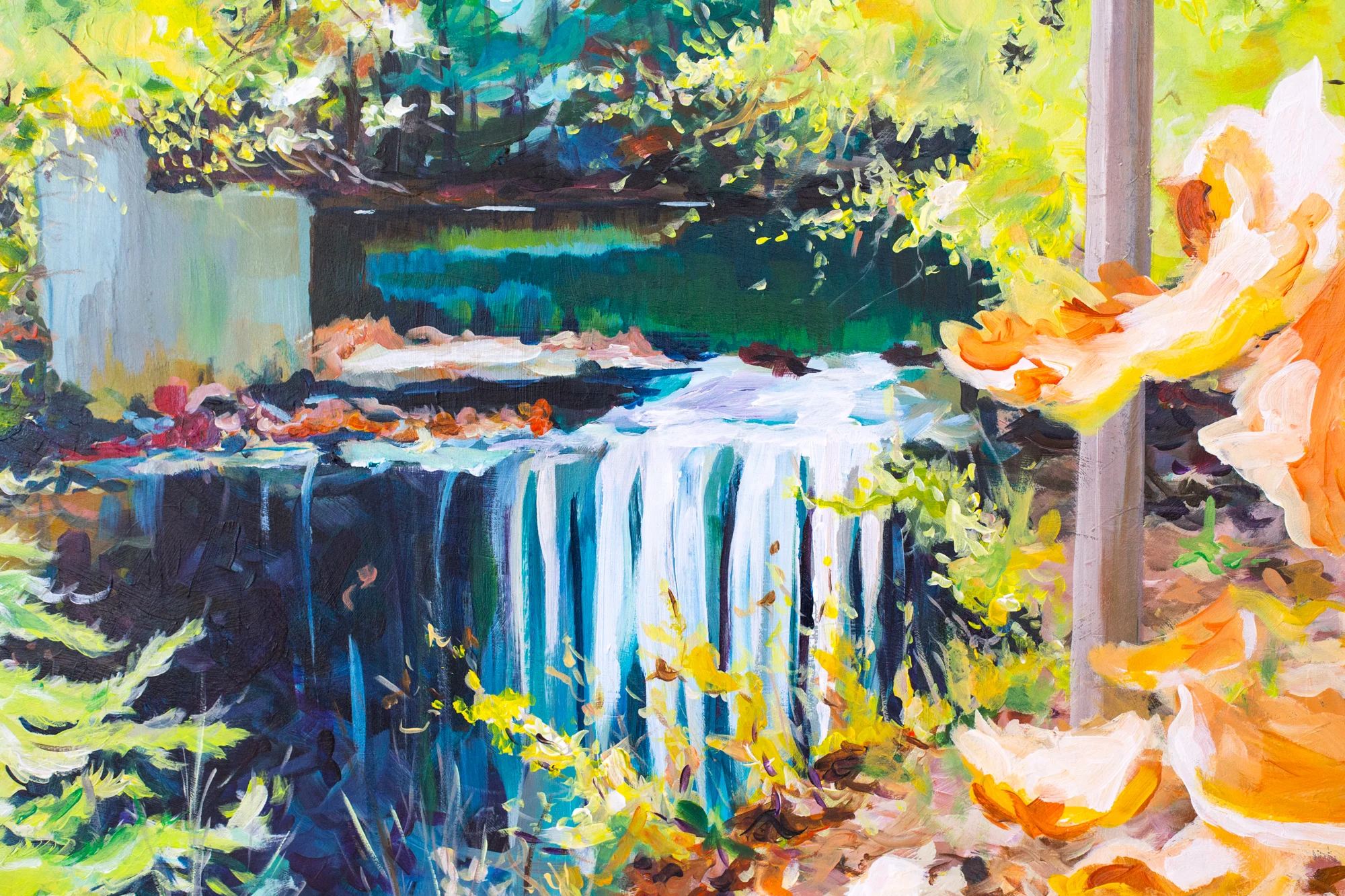 Fall foliage painting by Megan Carty