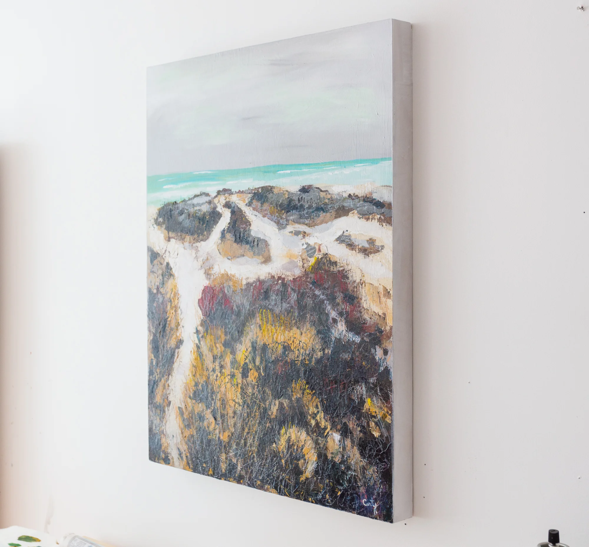 New England beach painting, Nantucket Painting by Megan Carty