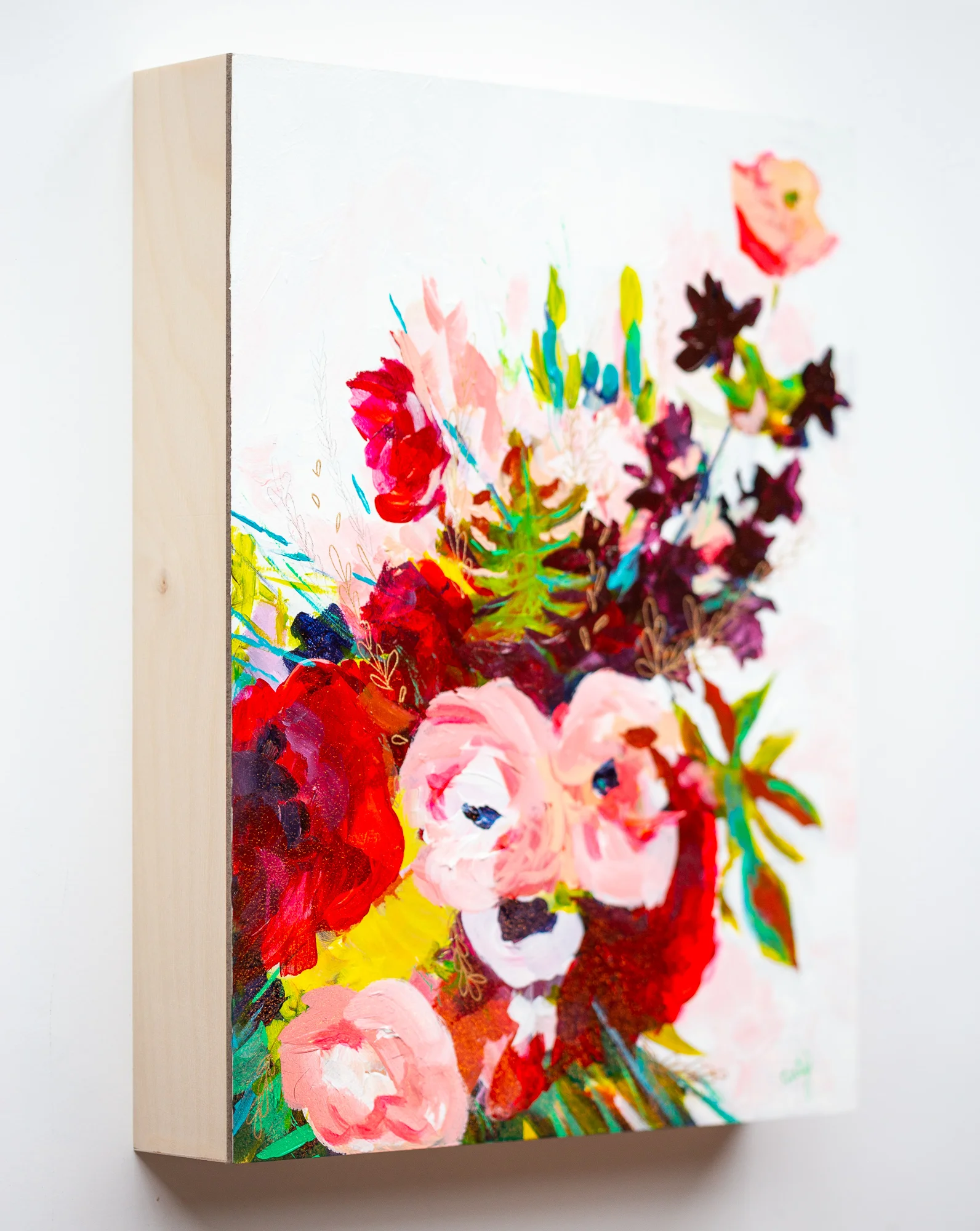 floral art painting by Megan Carty