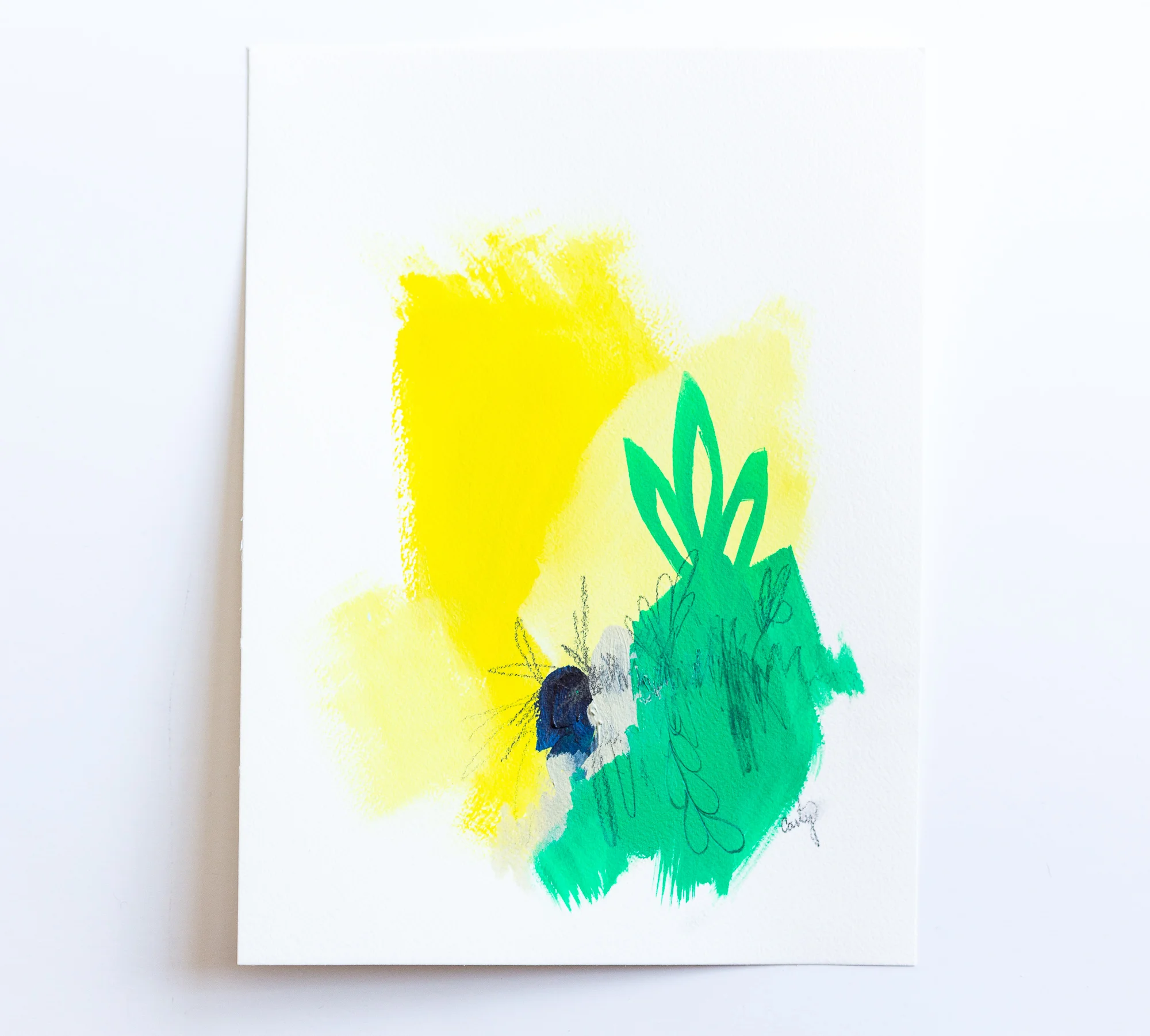 bright statement abstract art by Megan Carty