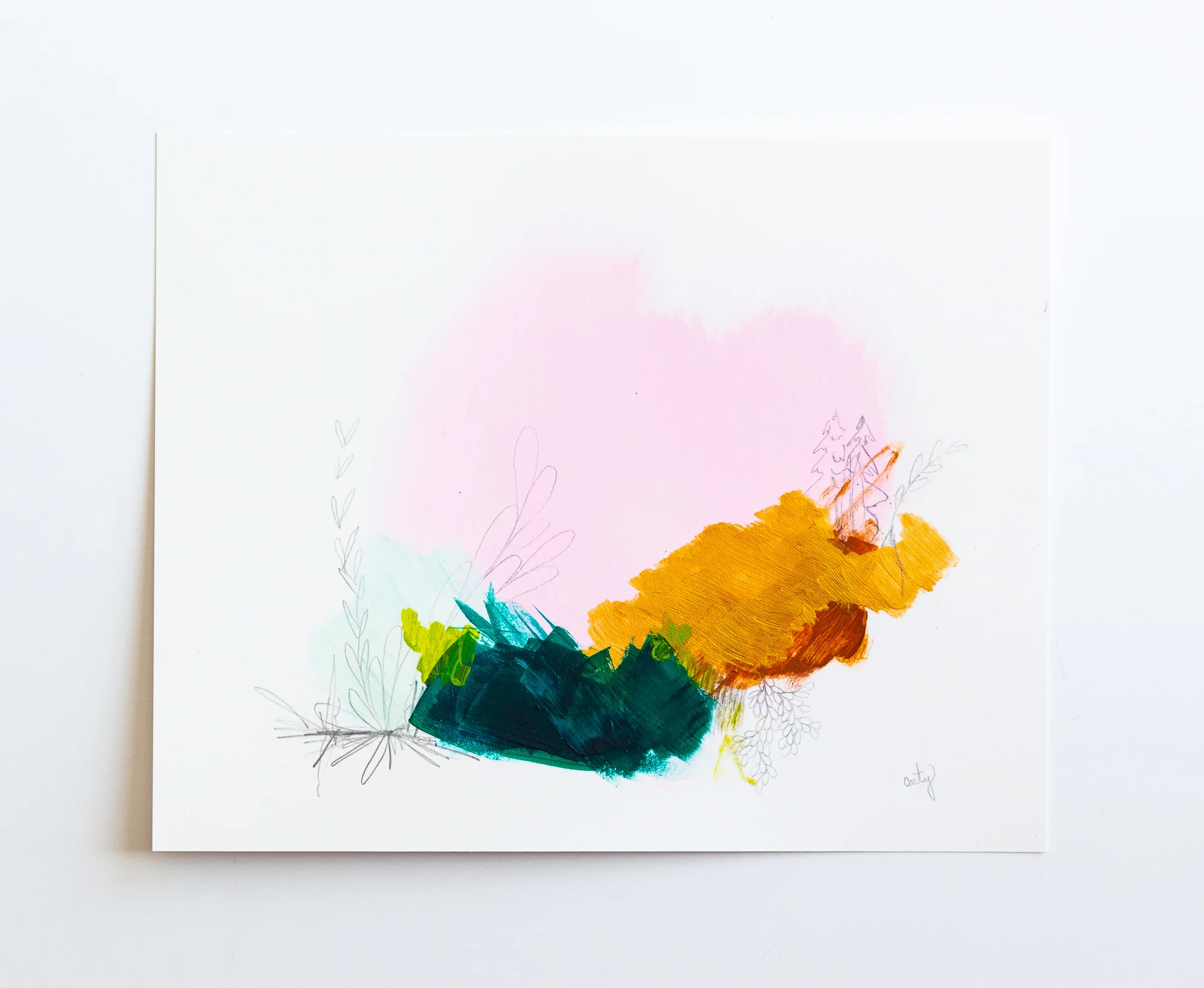 chic abstract painting by Megan Carty