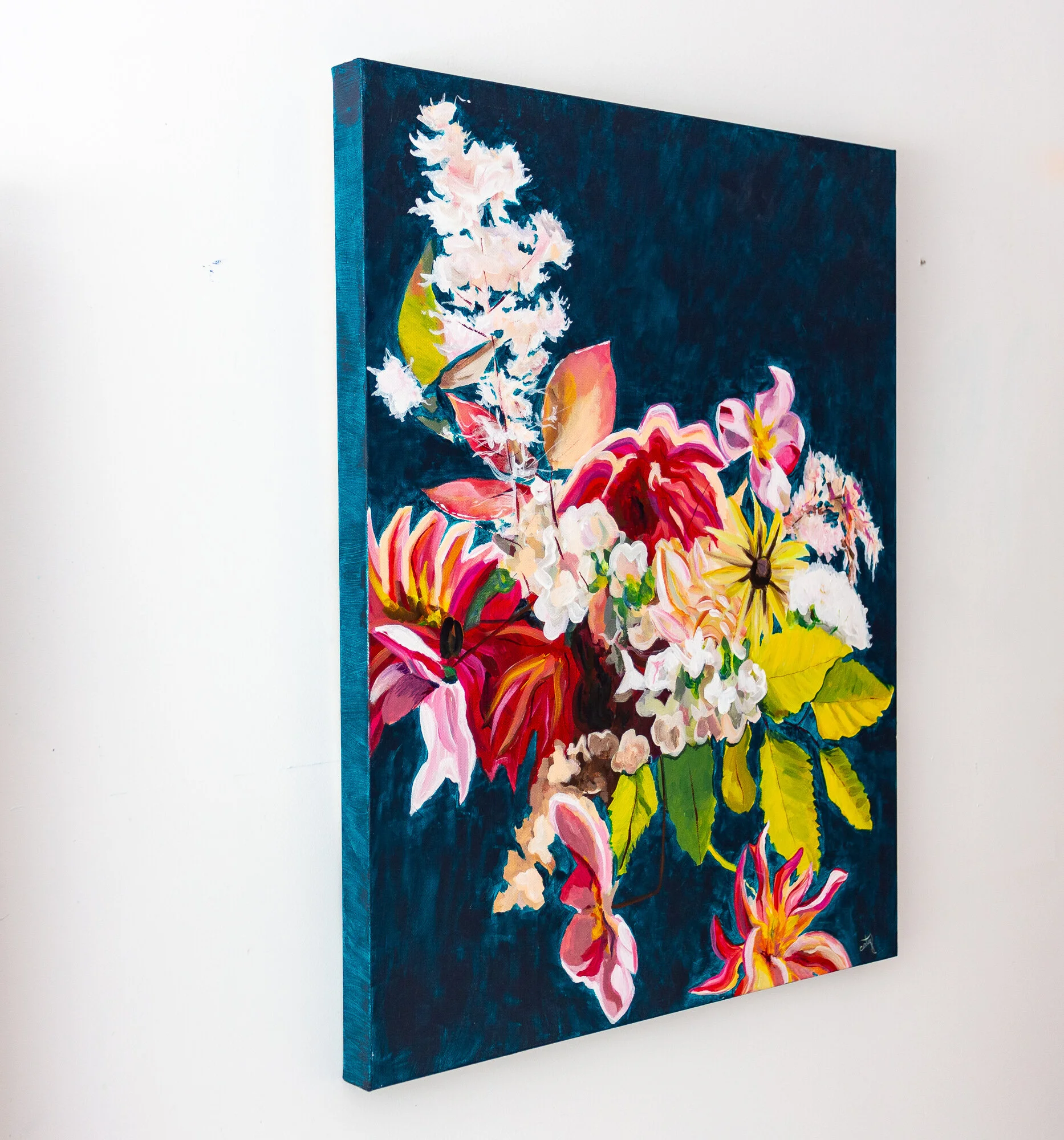 Boho Chic floral painting by Megan Carty