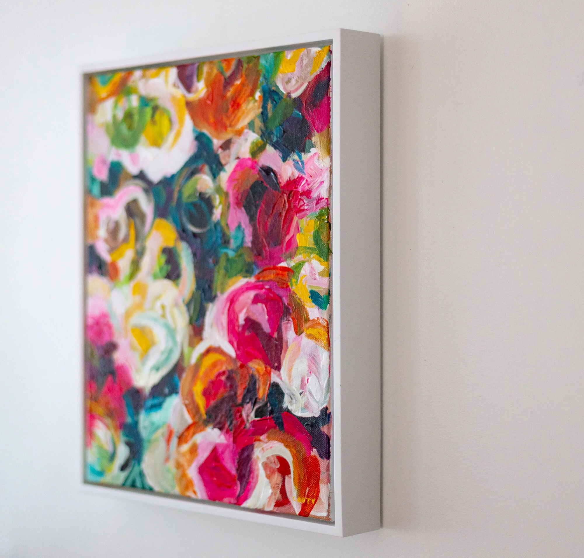 modern floral paintings by Boston artist Megan Carty