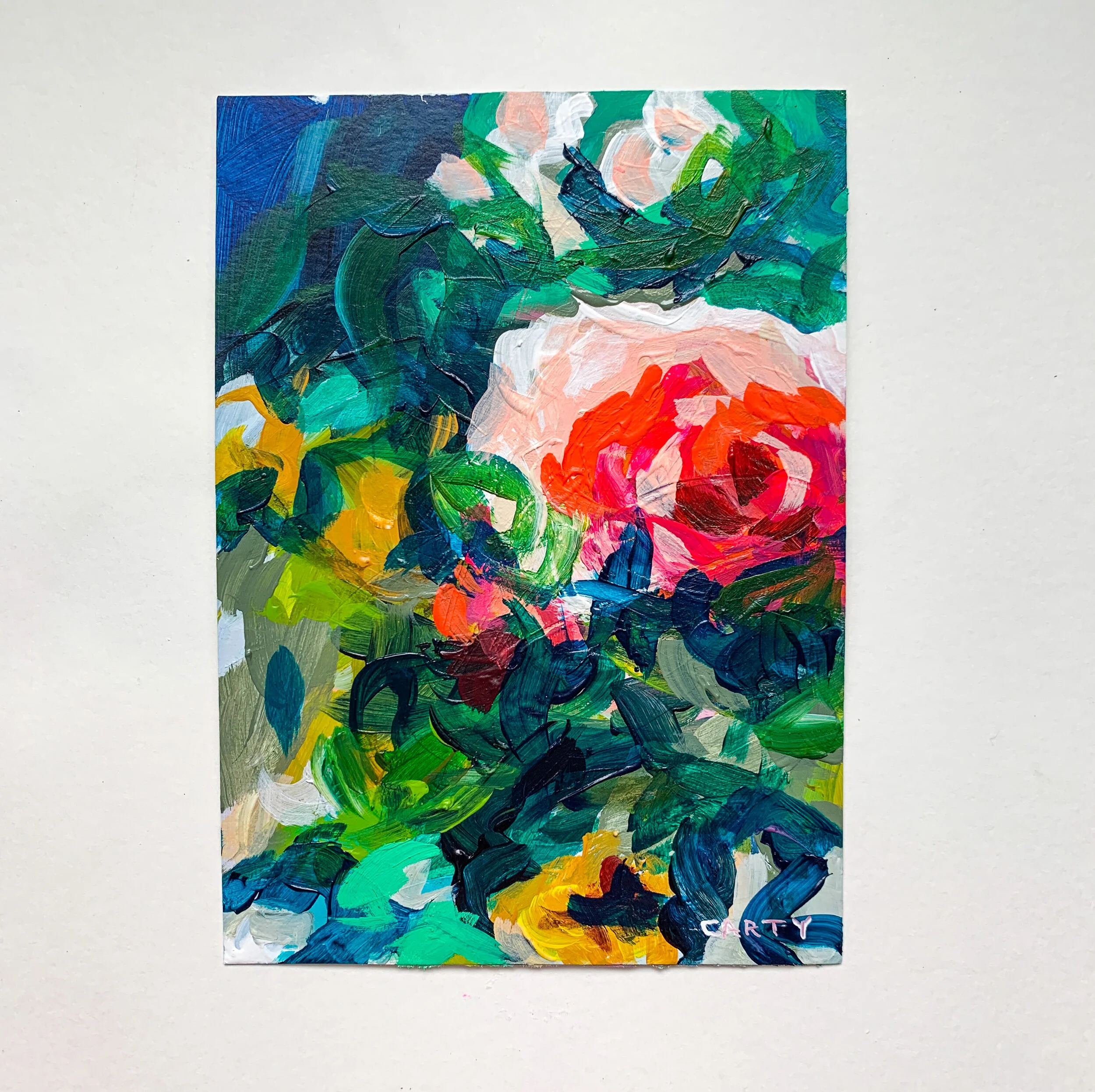 Boston artist Megan Carty makes vibrant abstract paintings and modern floral paintings filled with positive energy, color, and life. 
