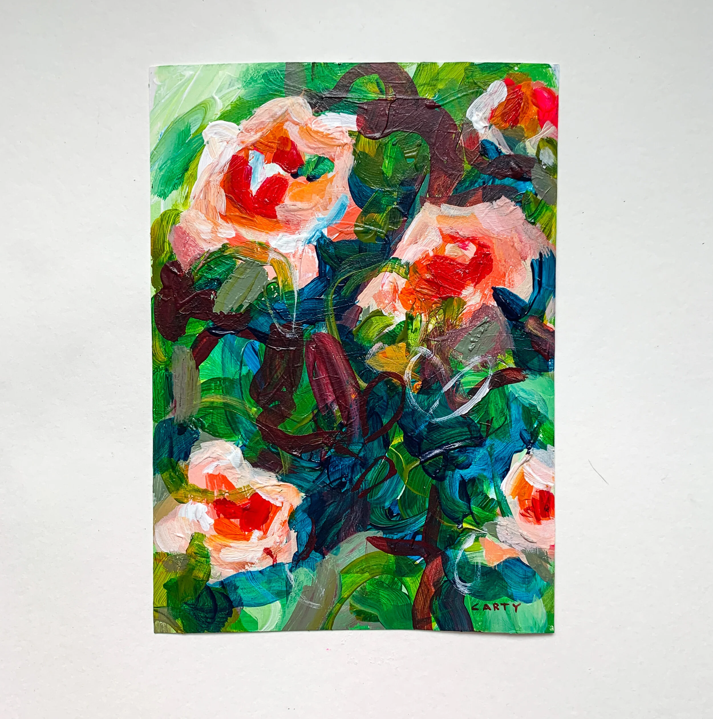Boston artist Megan Carty makes vibrant abstract paintings and modern floral paintings filled with positive energy, color, and life. 