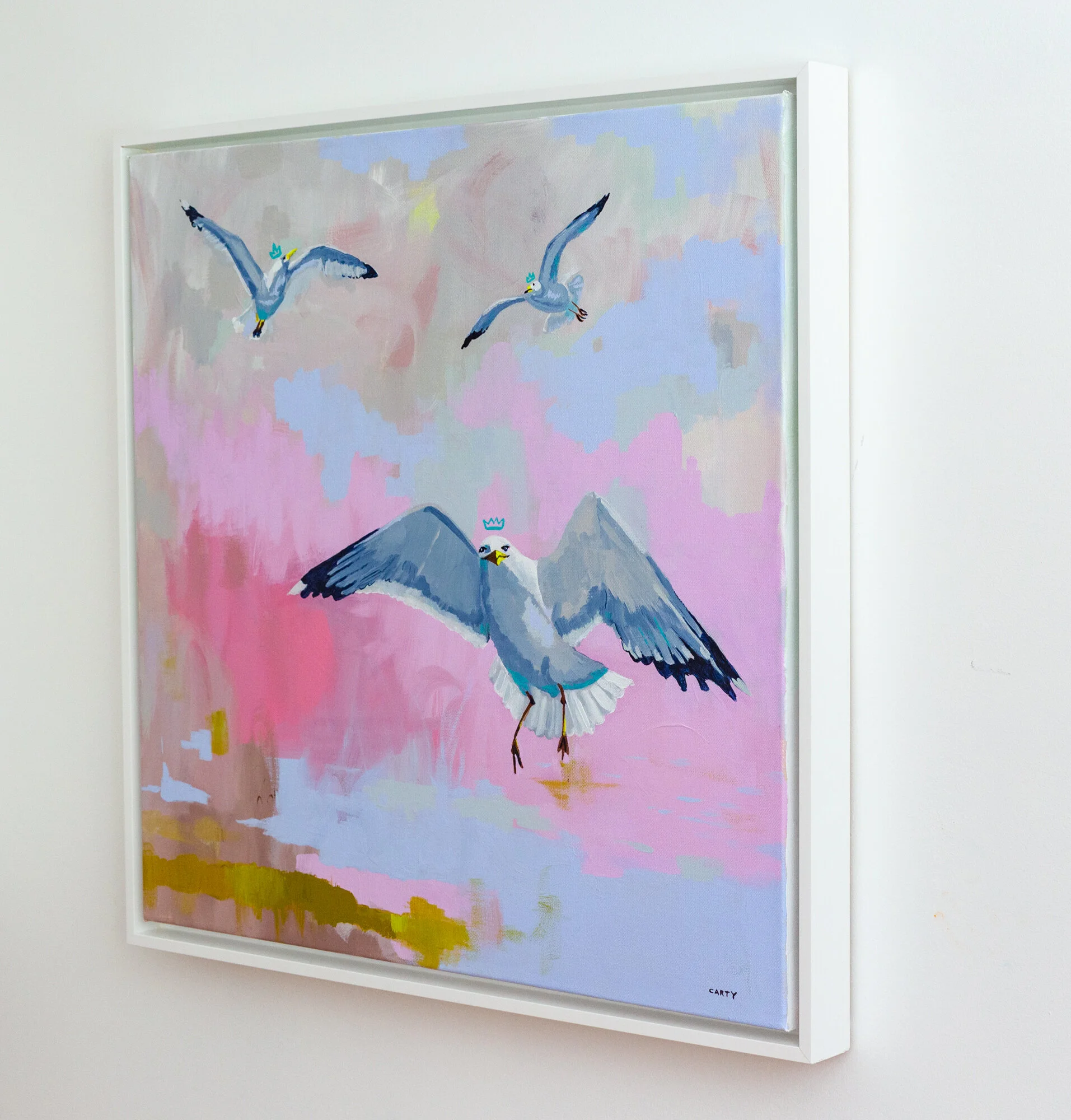 Seagull painting by Megan Carty