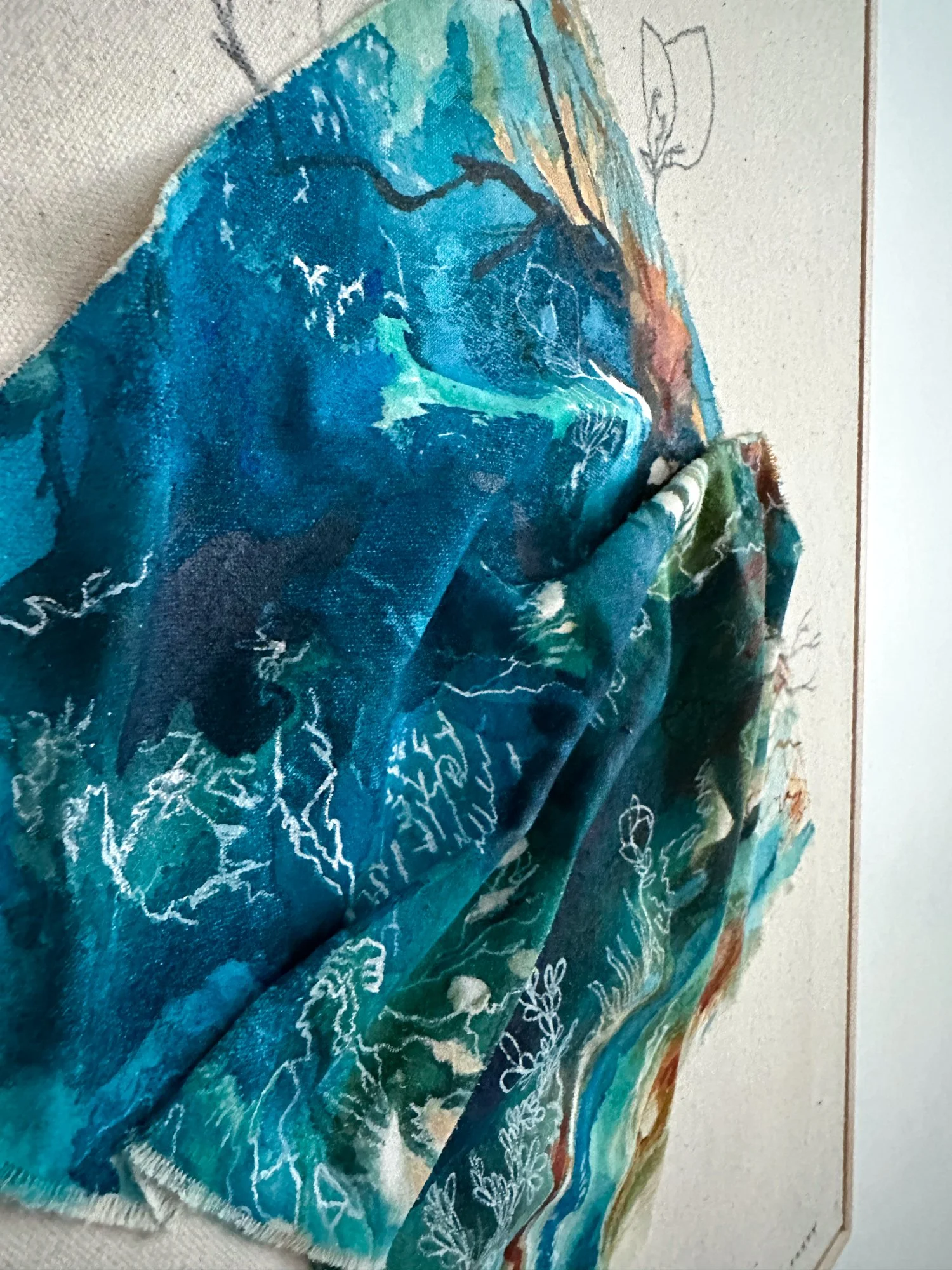 New England Abstract Landscape Painting by Megan Carty