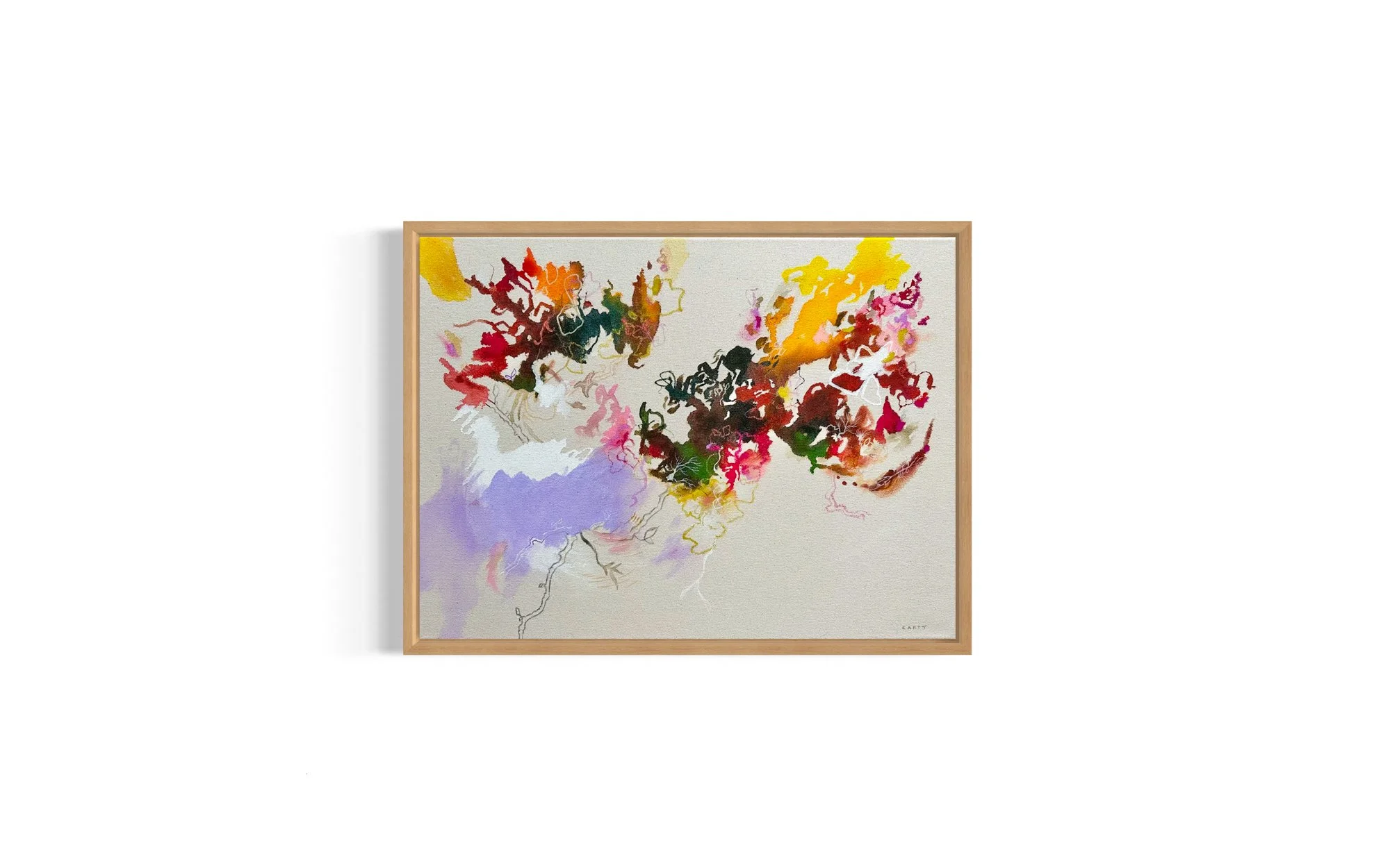 Gestural Abstract Painting by Megan Carty, Contemporary Abstract Expressionism