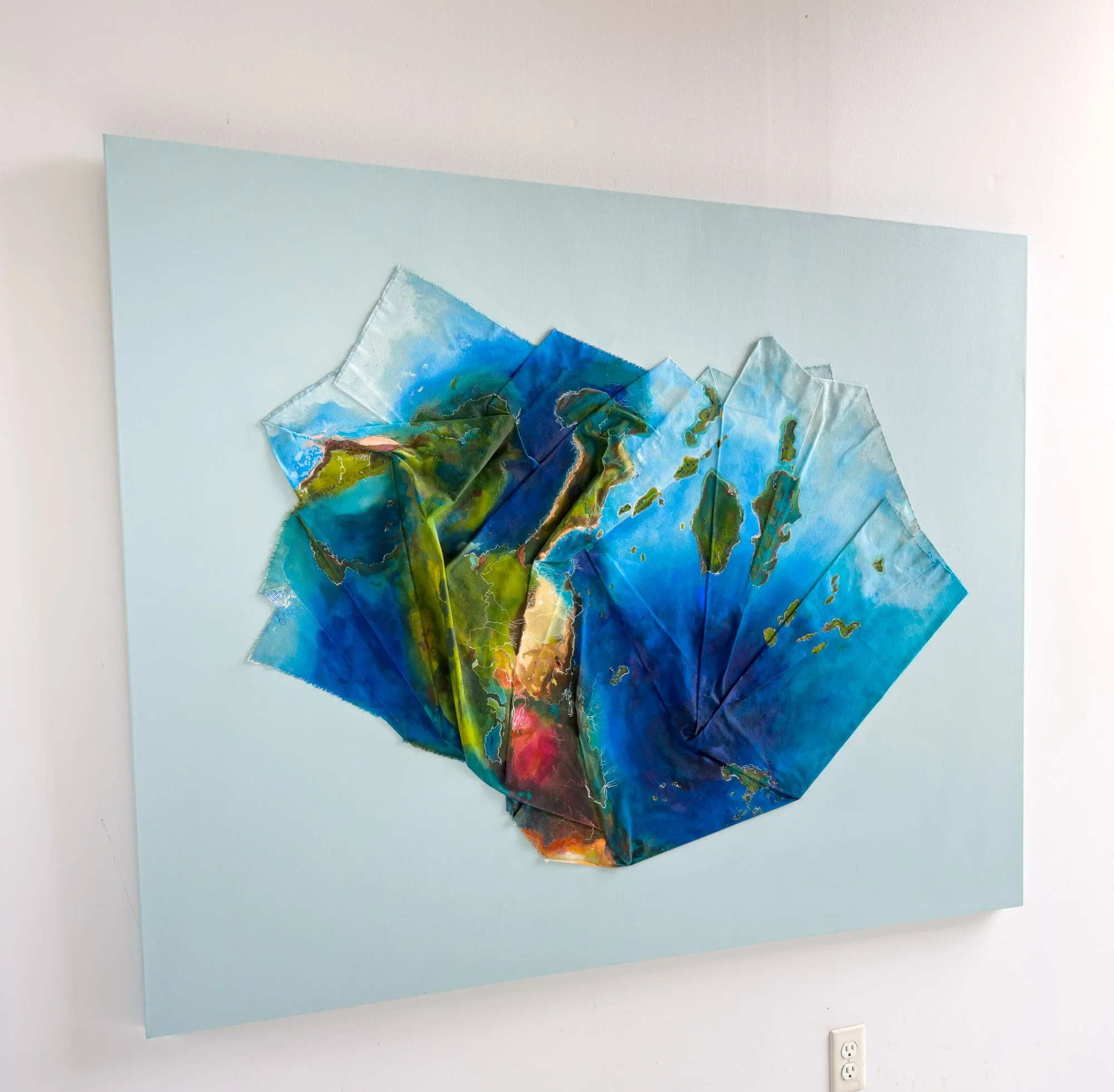 new england abstract landscape painting by Megan Carty