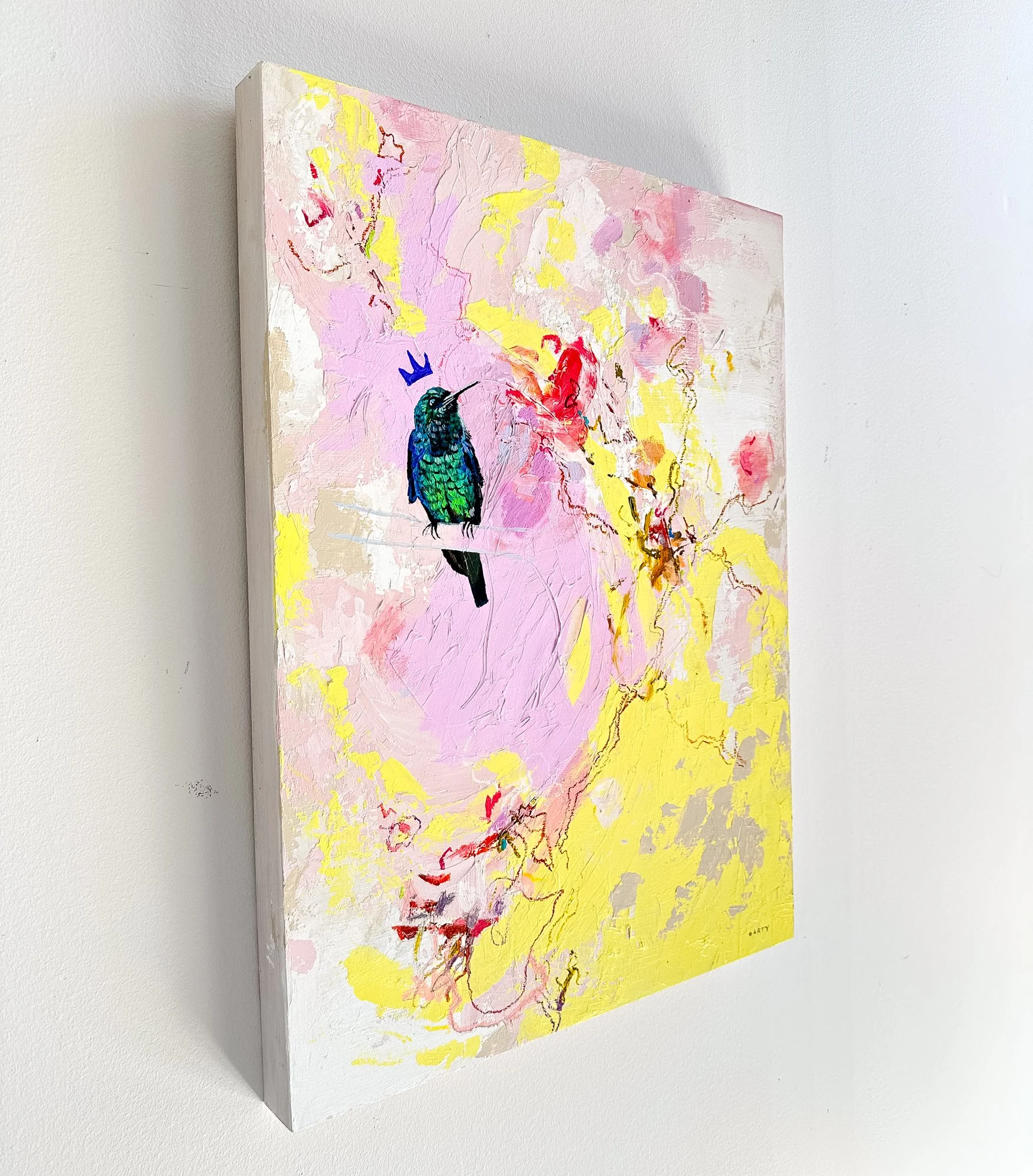 hummingbird painting by Megan Carty