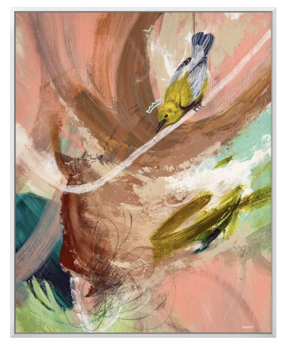 Another Day Another Makeup Tutorial,Yellow Warbler Fine Art Print