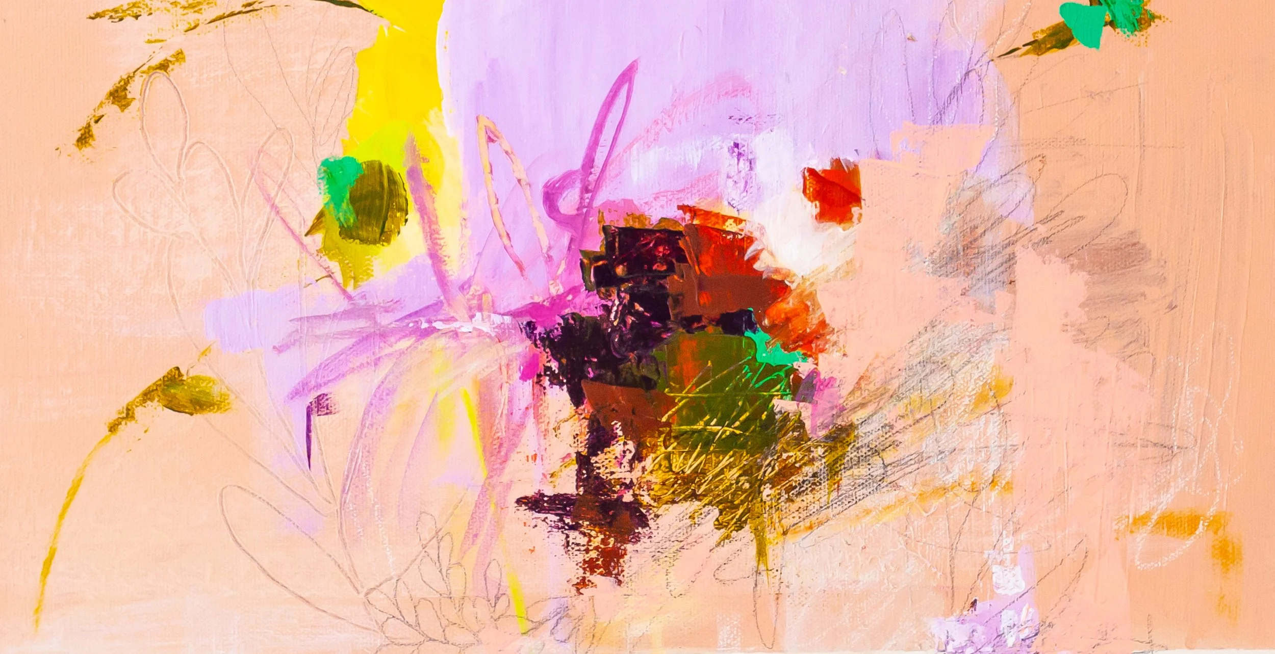 Twenty-Five Selfies and a Stiff Drink, Wild Abstract Art Print