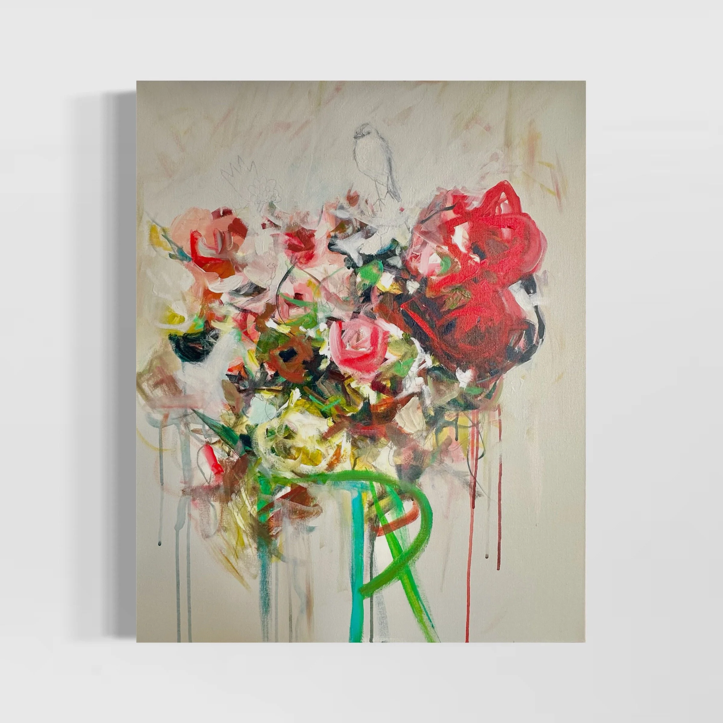 Abstract Floral Art by Megan Carty