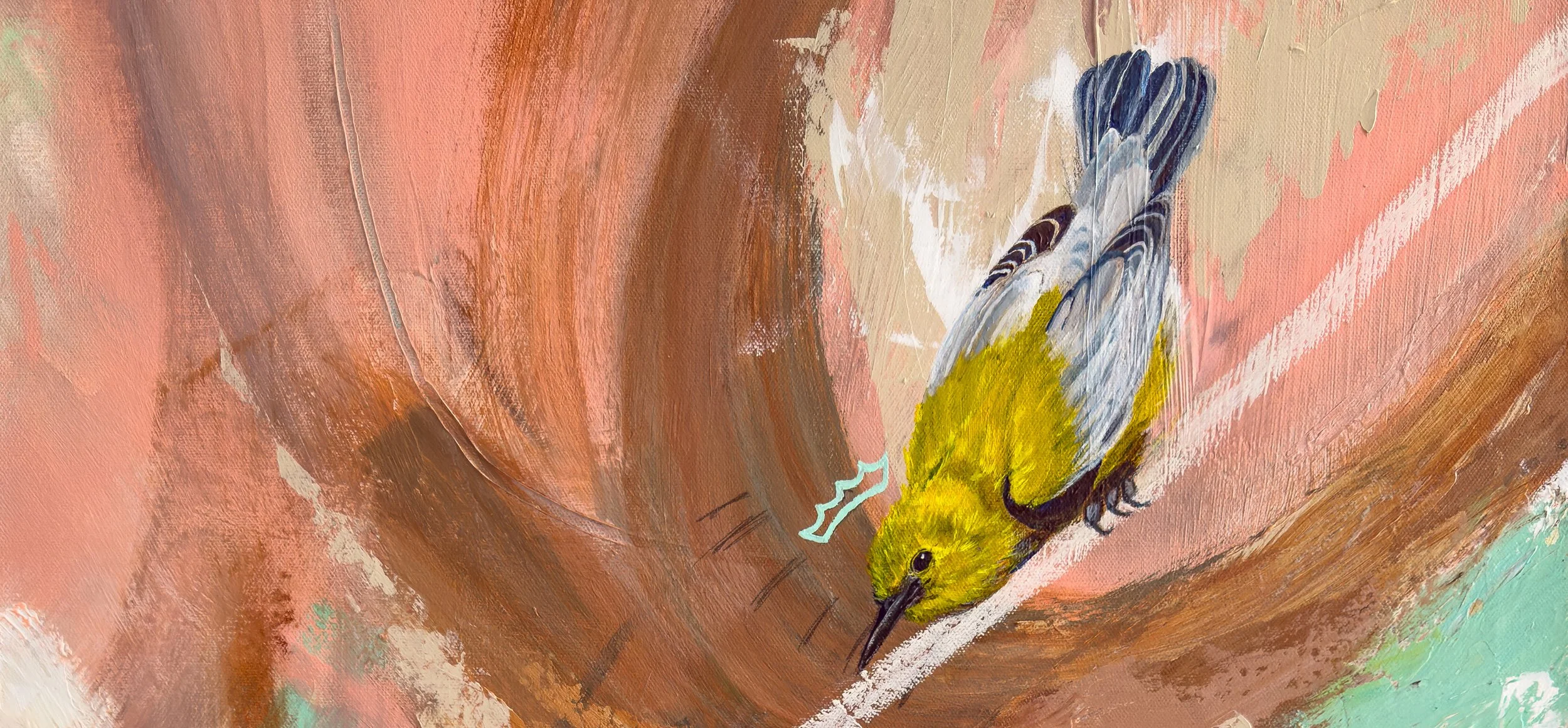 Another Day Another Makeup Tutorial,Yellow Warbler Fine Art Print