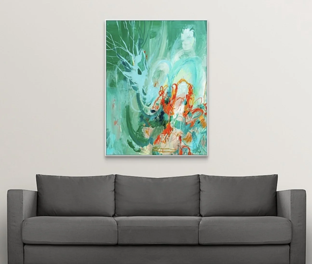 abstract painting art print inspired by Paris by Megan Carty