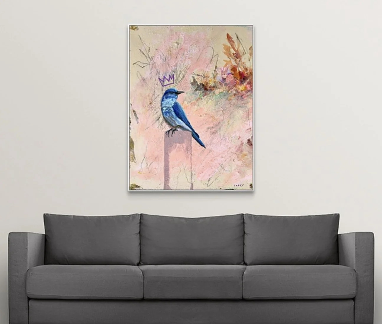 art that celebrates your strength and power and worthiness, bluebird art by Megan Carty