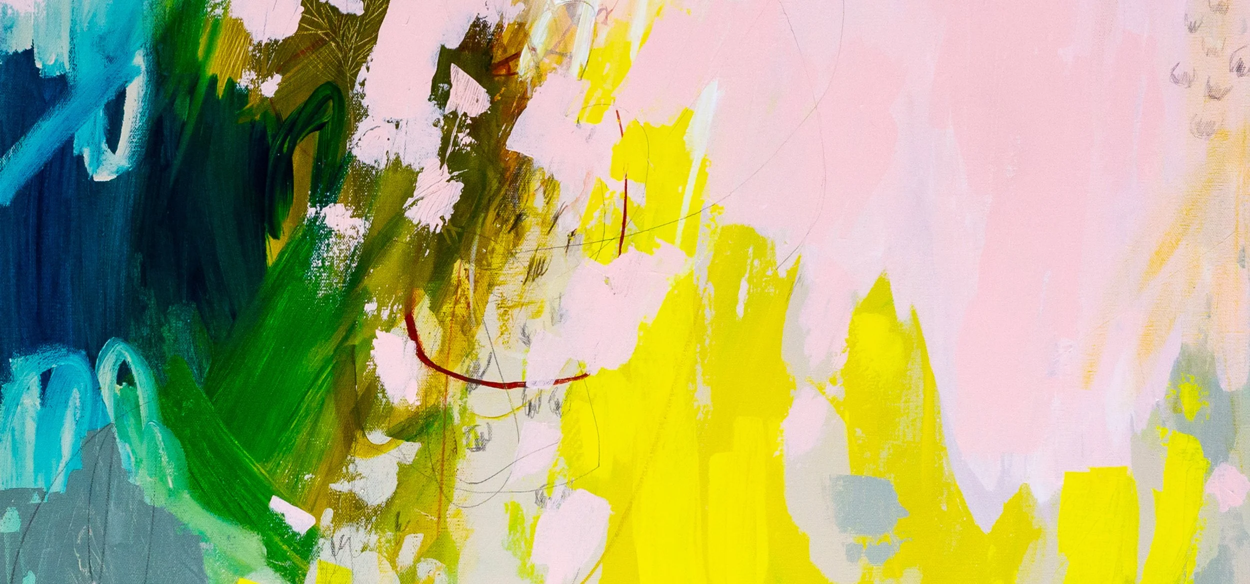 She Started a Hedge Fund, Colorful Abstract Art Print