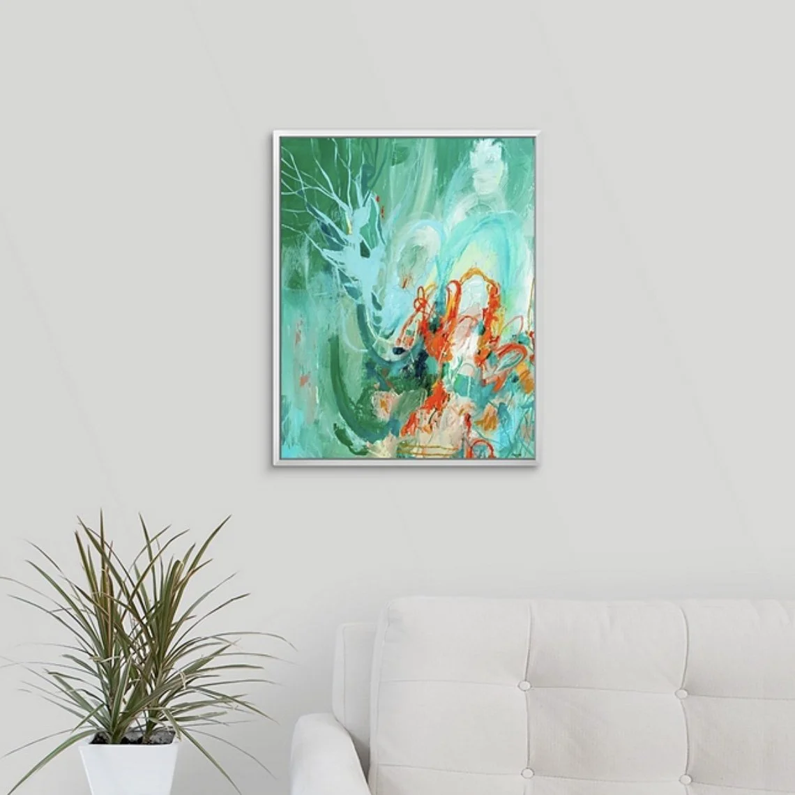 abstract painting art print inspired by Paris by Megan Carty