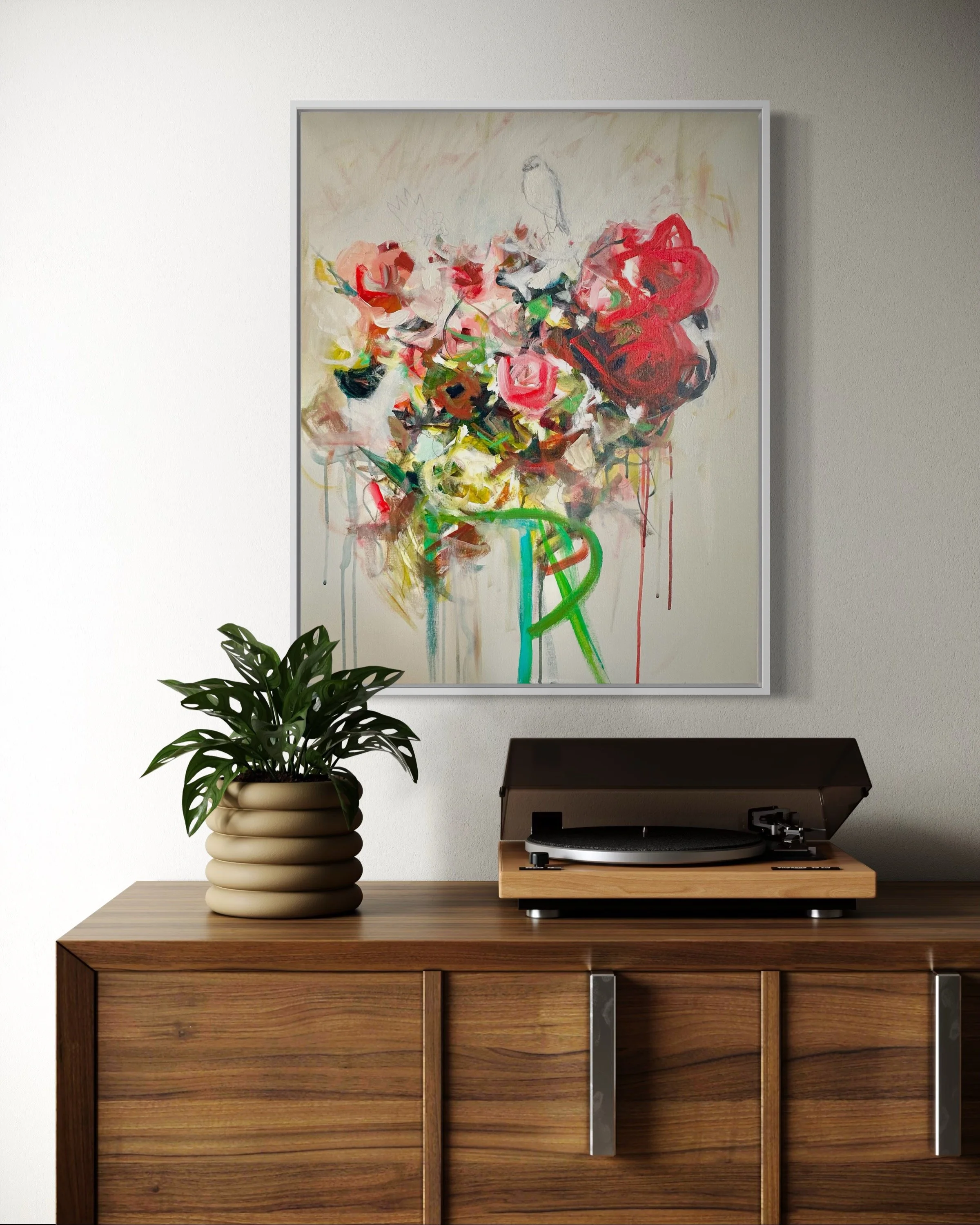 Abstract Floral Art by Megan Carty
