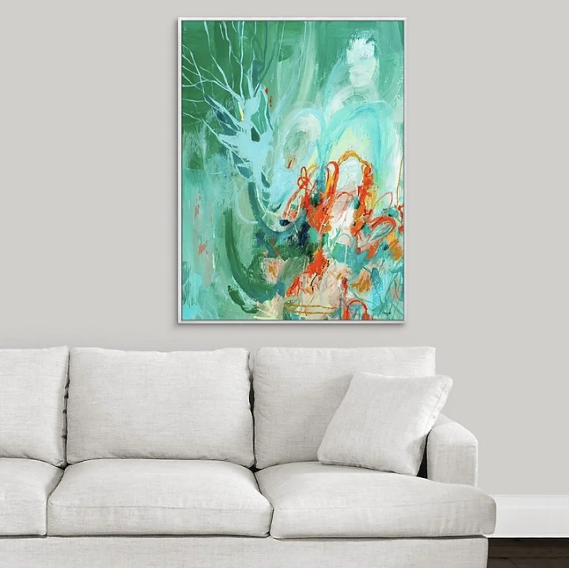 abstract painting art print inspired by Paris by Megan Carty