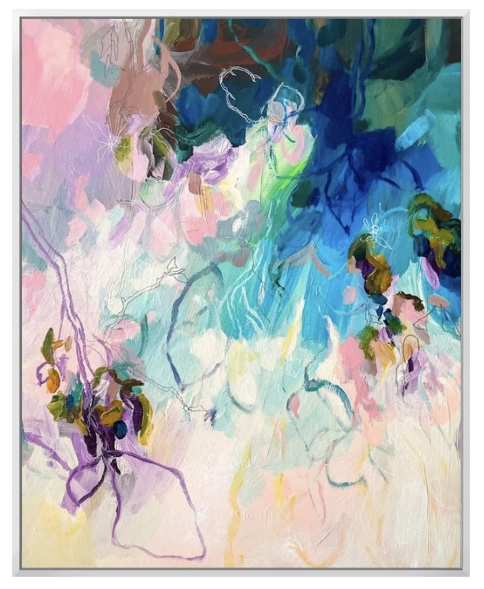 A Perfectly Imperfect Sunrise, Abstract Floral Art Print