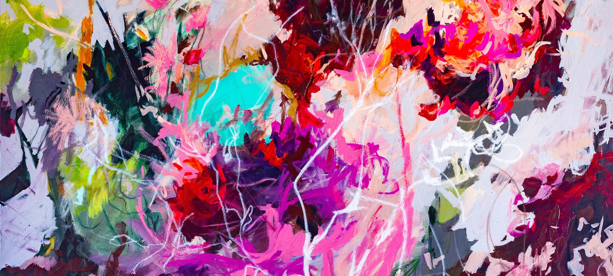 Where the Damsel Becomes the Knight, Abstract Landscape Art Print