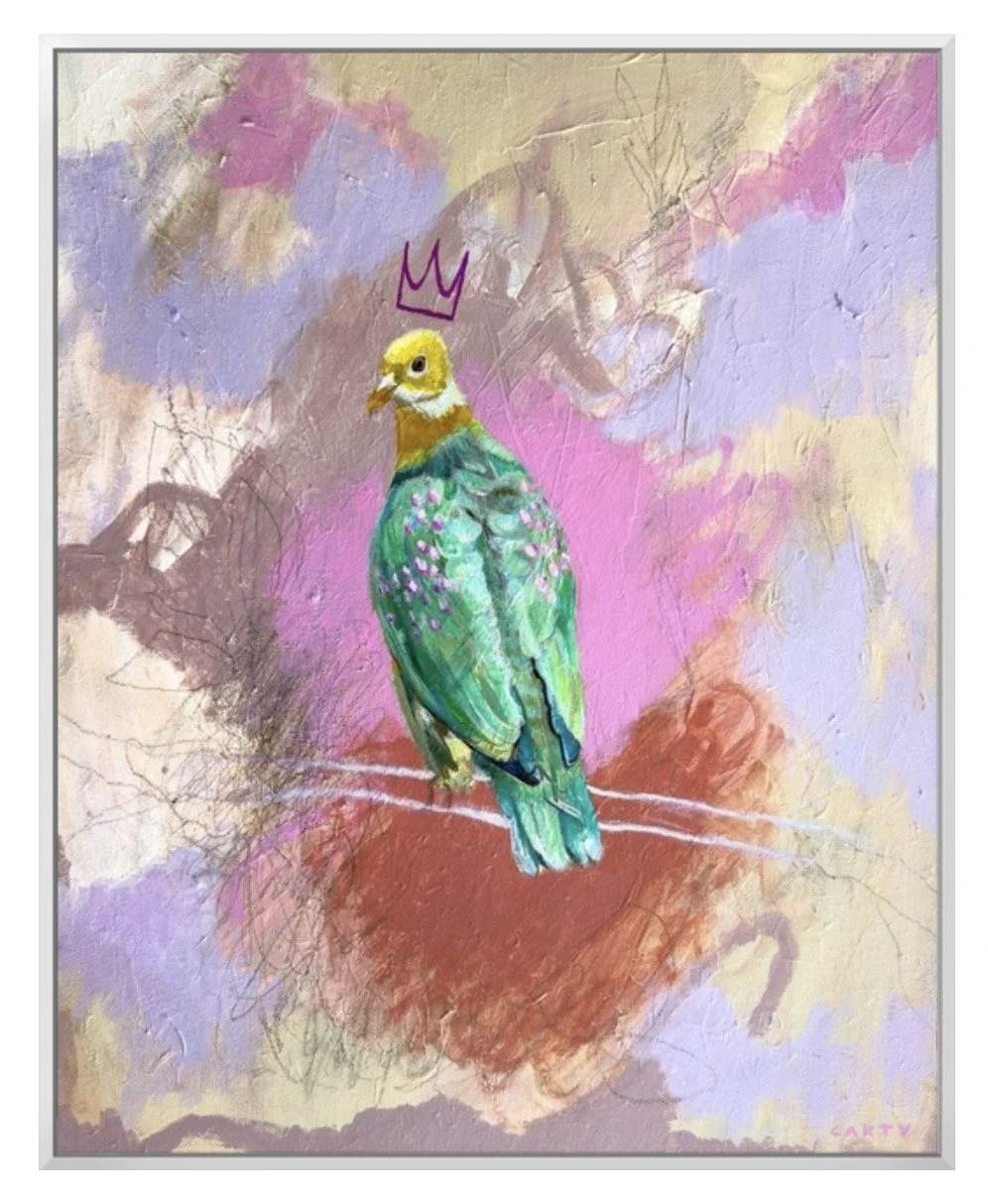 Harper Shops at Ulta, Pink Spotted Fruit Dove Fine Art Print