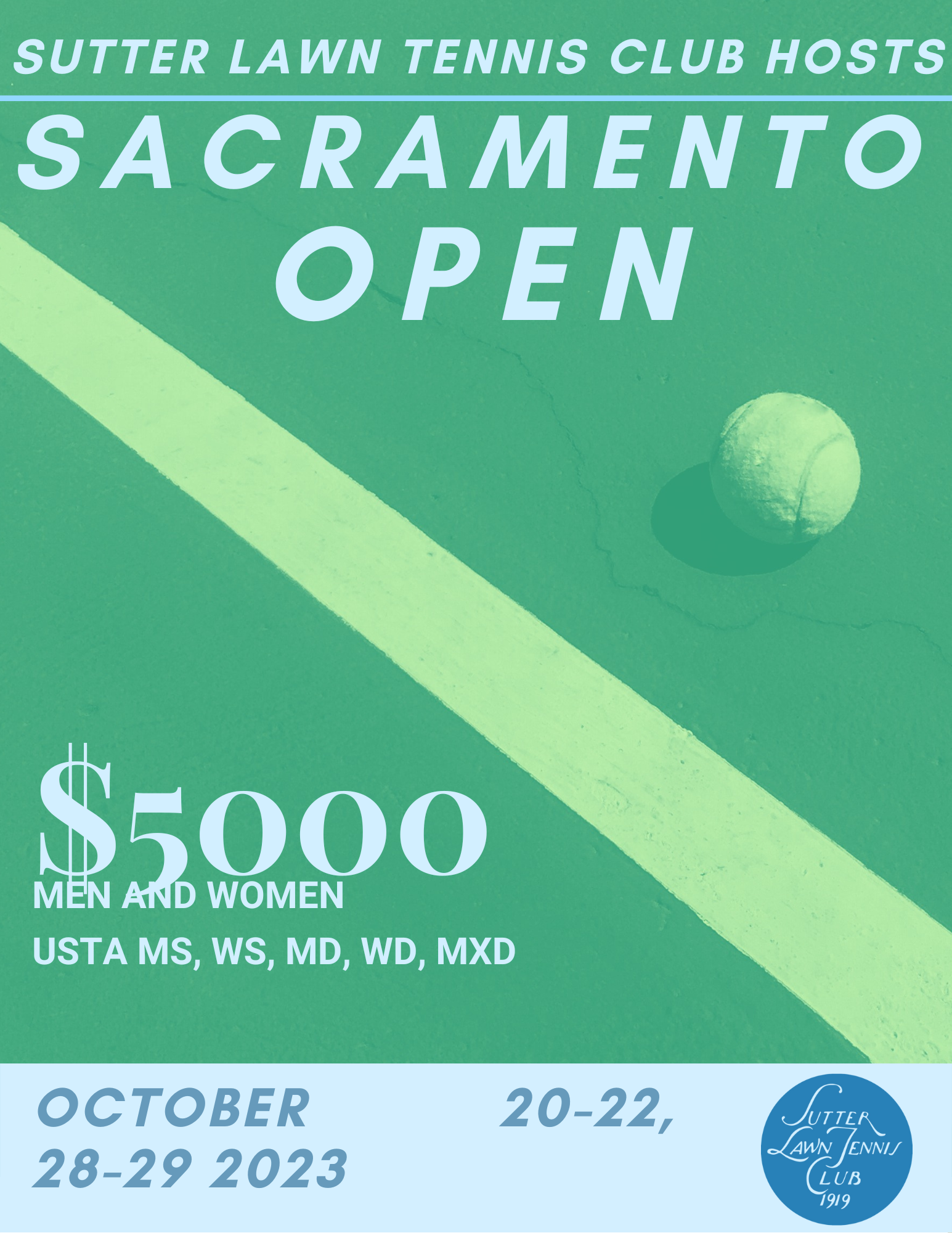 Tennis Tournaments & Socials — Sutter Lawn Tennis Club