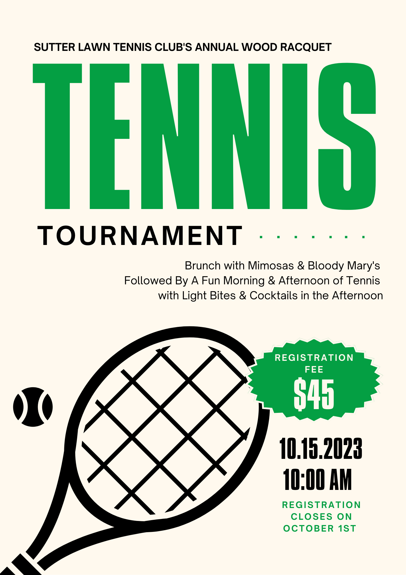 Tennis Tournaments & Socials — Sutter Lawn Tennis Club