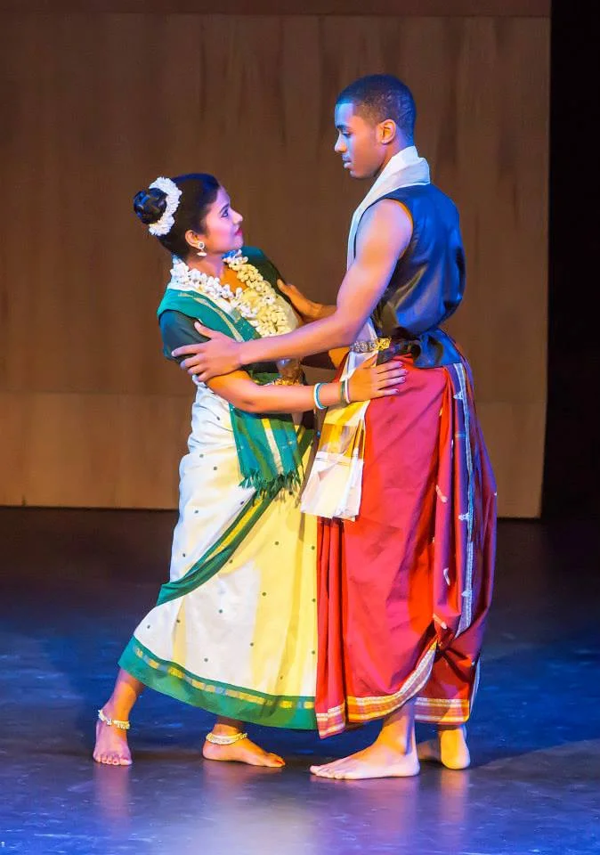 Sanju Pilli and Khalil Adams in Shakuntala- Gateway Dance Theatre 2015.
