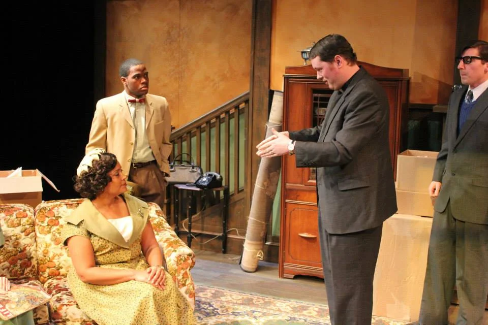 Tiffany Johnson, Ken-Matt Martin, Shane Donegan, and Michael Tallman in Clybourne Park- StageWest Theatre Company 2014.