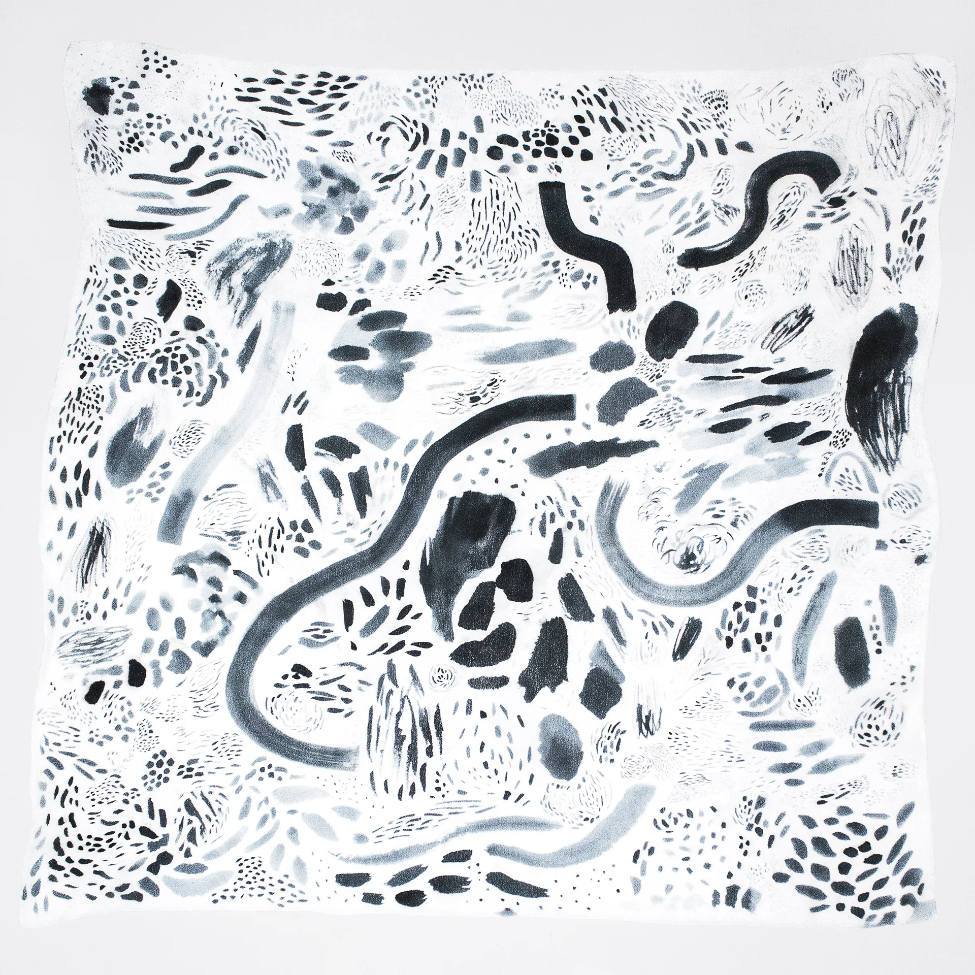 Gabrielle Lamontagne, Untitled texture exploration on silk , 2015