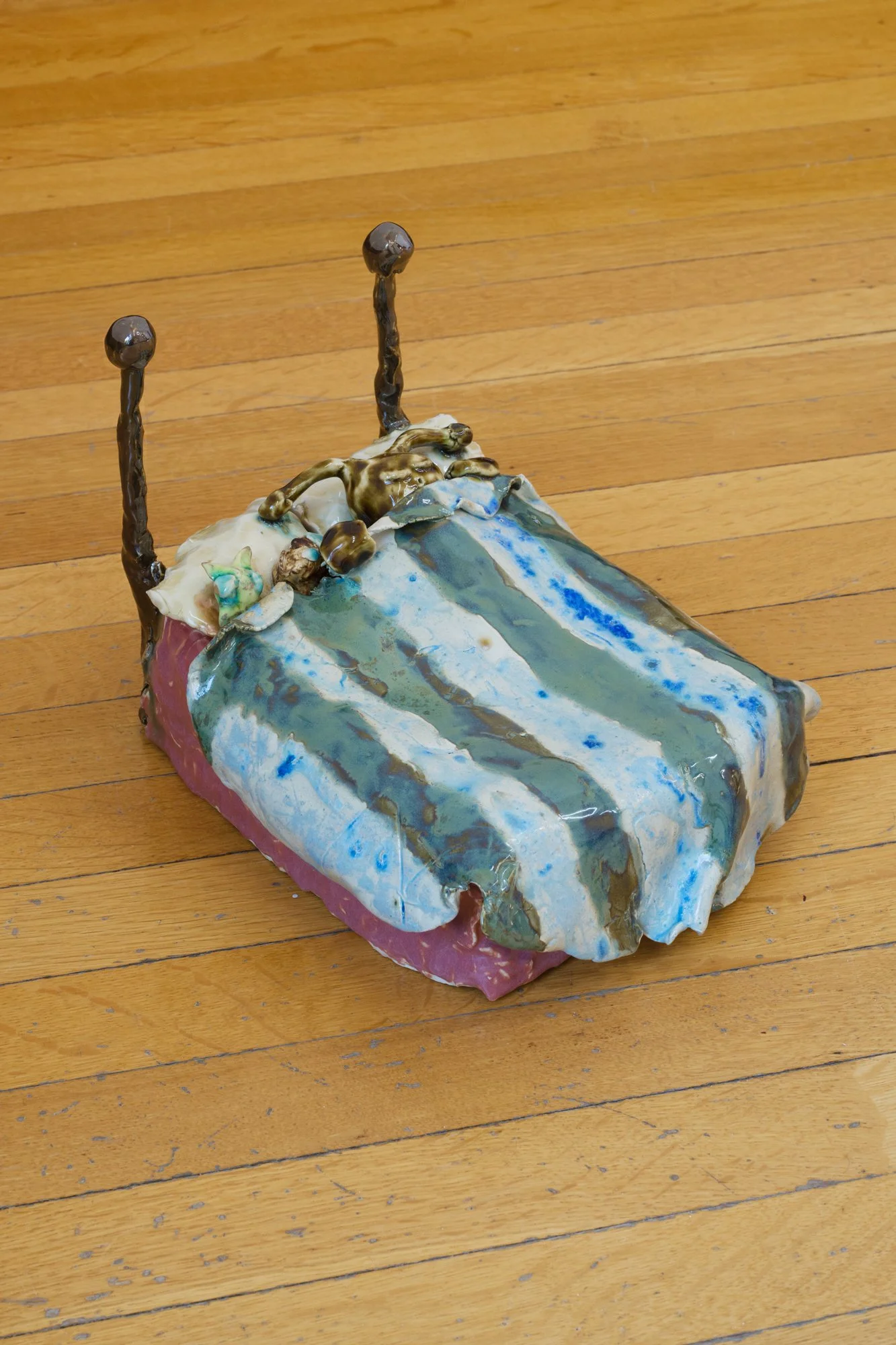 Alexandre Guay_Dodo et peluche_2024_Glazed stoneware_9.5 x 11 x 8 inches.jpg