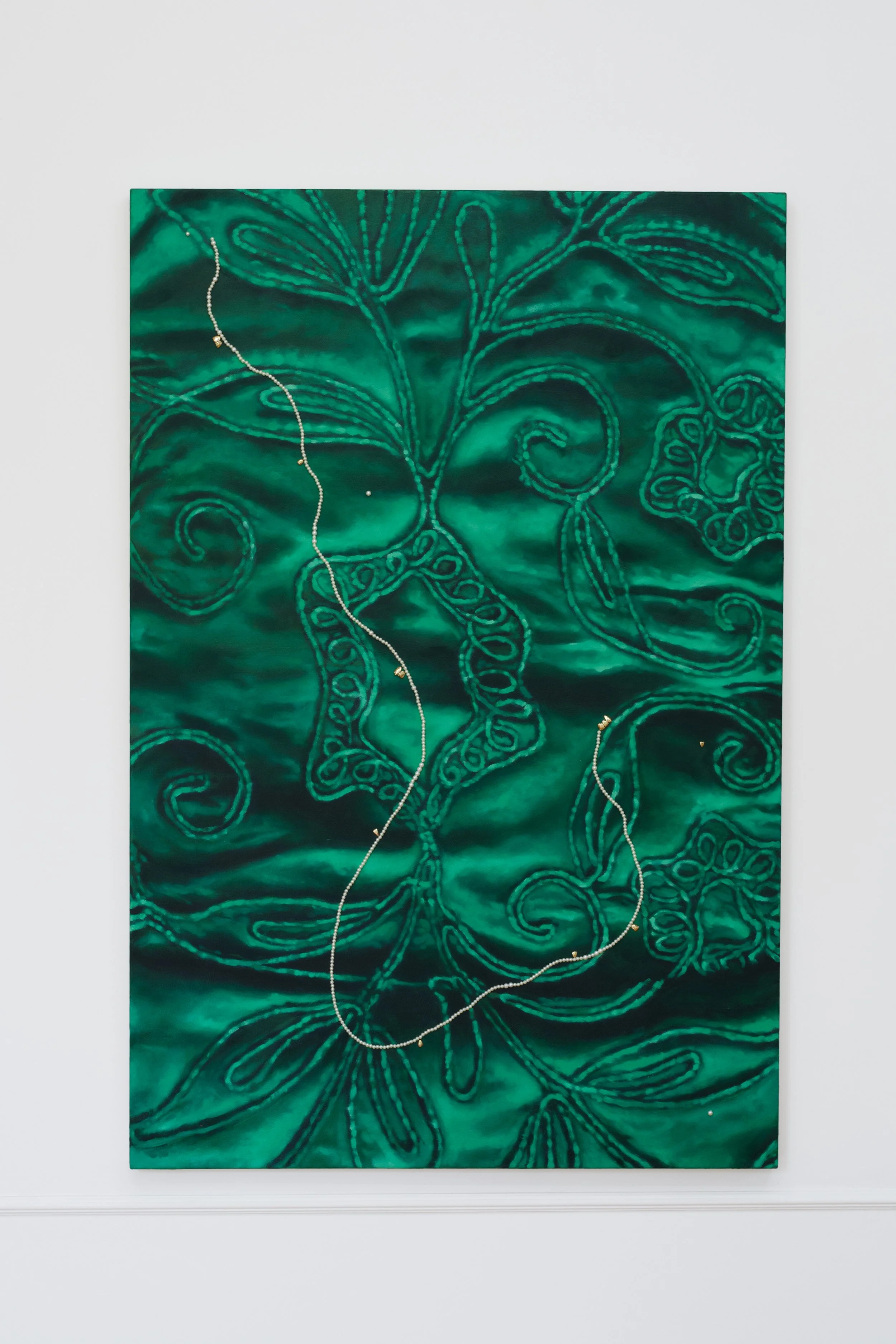 Grace Kalyta_Milk and Honey (2024)_Oil on canvas, bronze_60 x 40 inches_.jpg