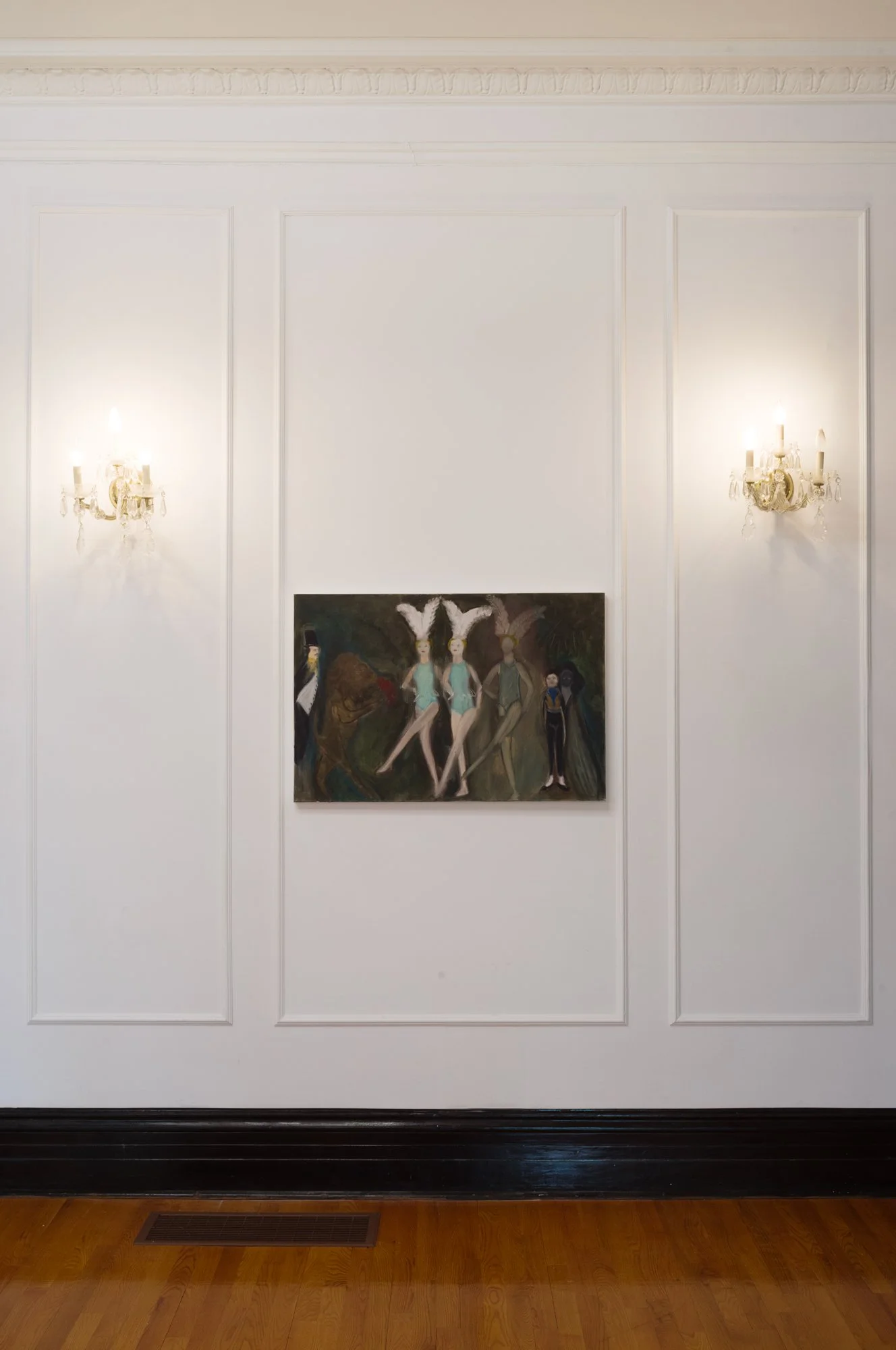 Pangée_Yelena Yemchuk_Mysterious Intruder_2025_Oil pastel on canvas_30 x 40 inches_install_2.jpg