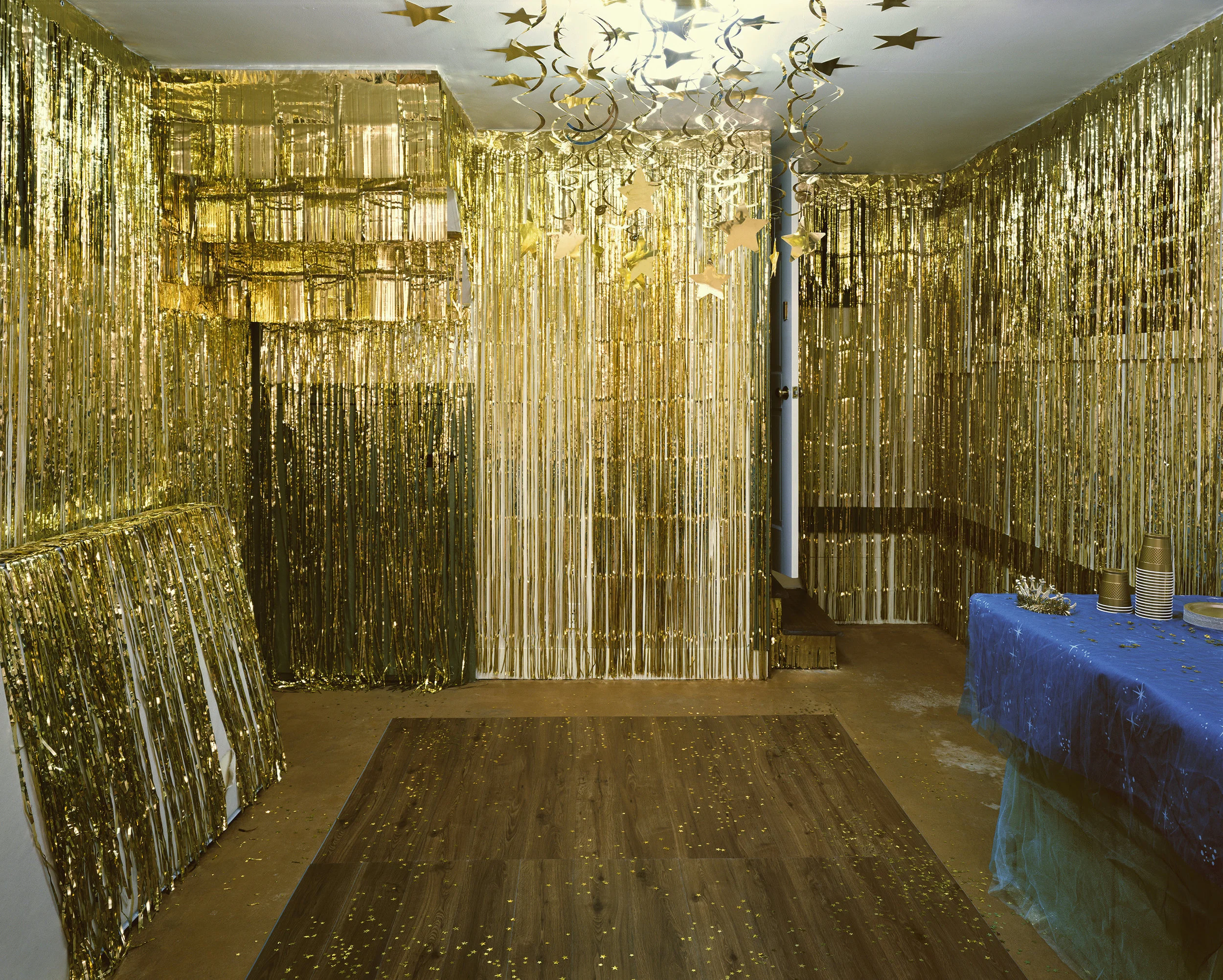 Sarah hobbs, prom forever (basement), 2016 , chromogenic print, 48" x 60"