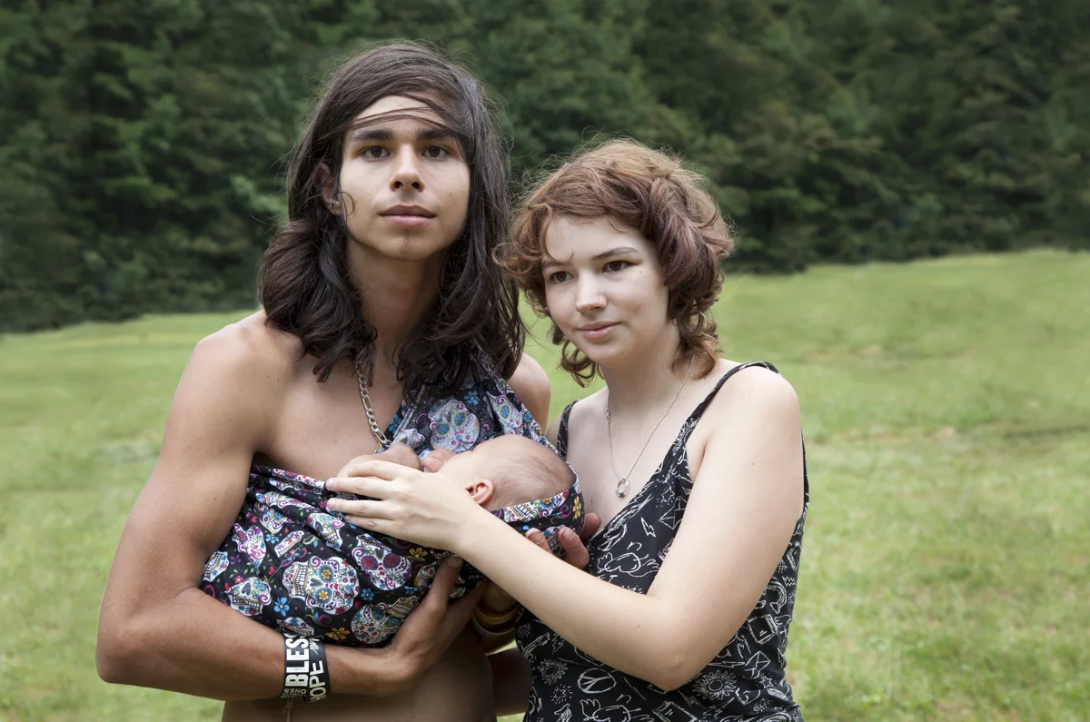 Adam and Eve, Primitive Skills Workshop, North Carolina, c-print (24" x 30”) 2016