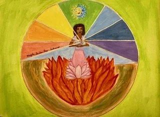 Brave heart lotuses in seas of fire