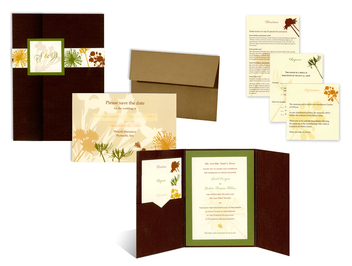 Wedding invitation materials