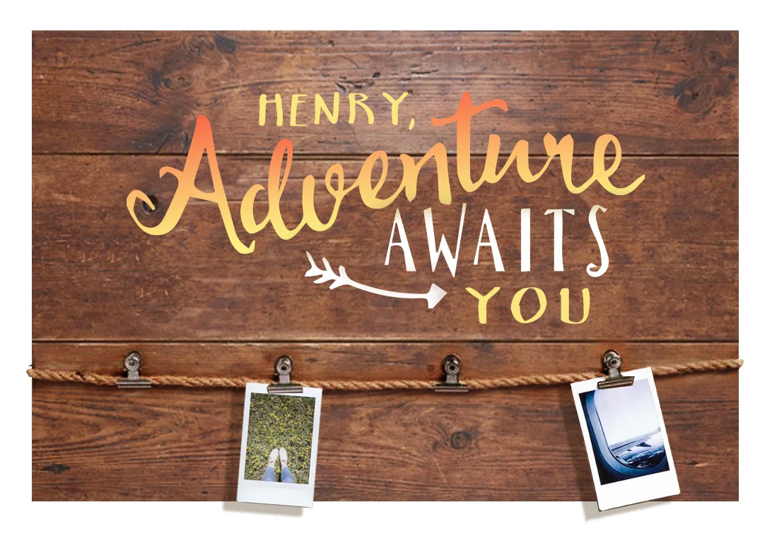 Adventure Memory Board- 18x14 (custom name)