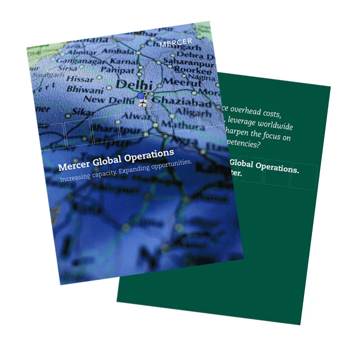 Mercer branded corporate materials